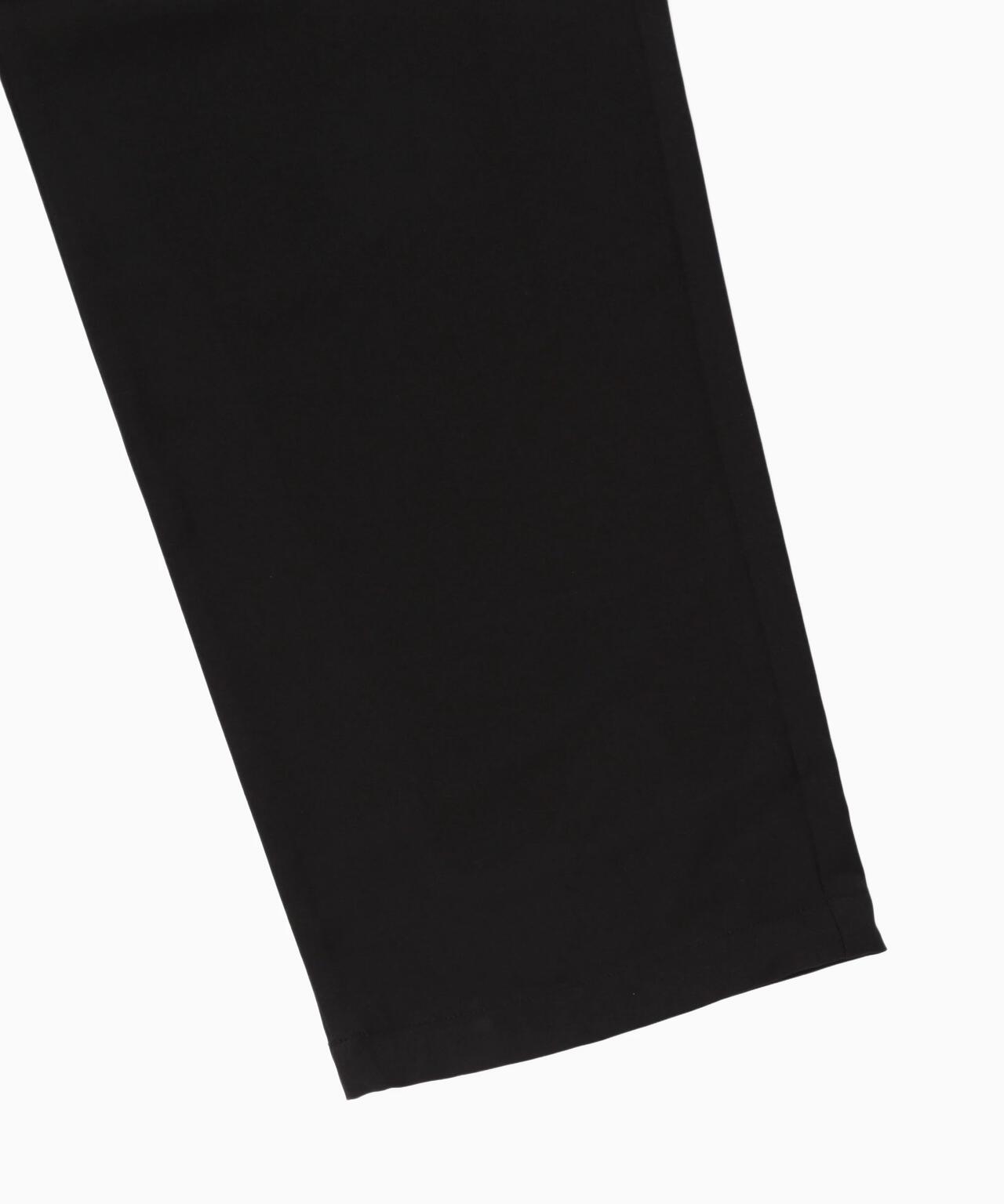 PE melange twill wide pants