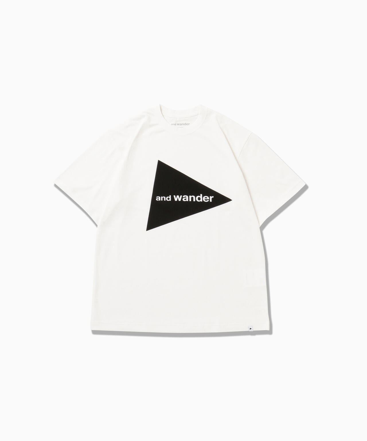 and wander logo SS T | コットン ドライ ロゴTシャツ