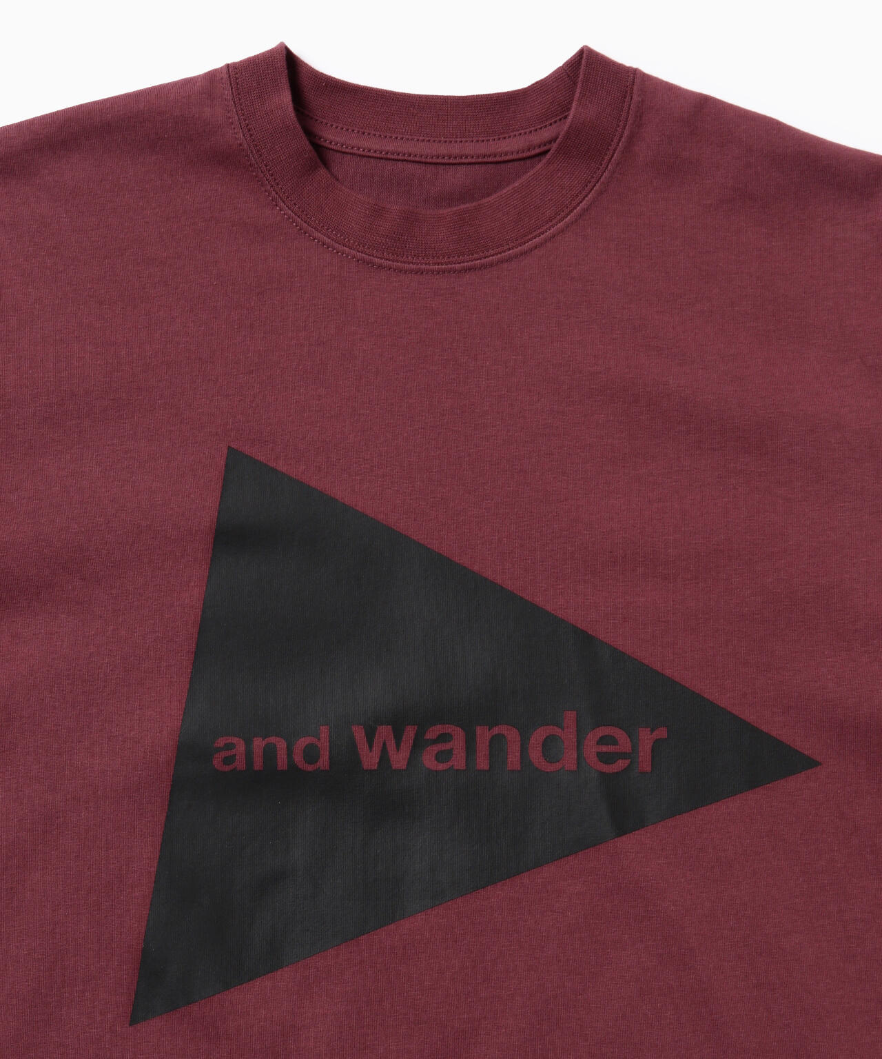 and wander logo SS T | コットン ドライ ロゴTシャツ