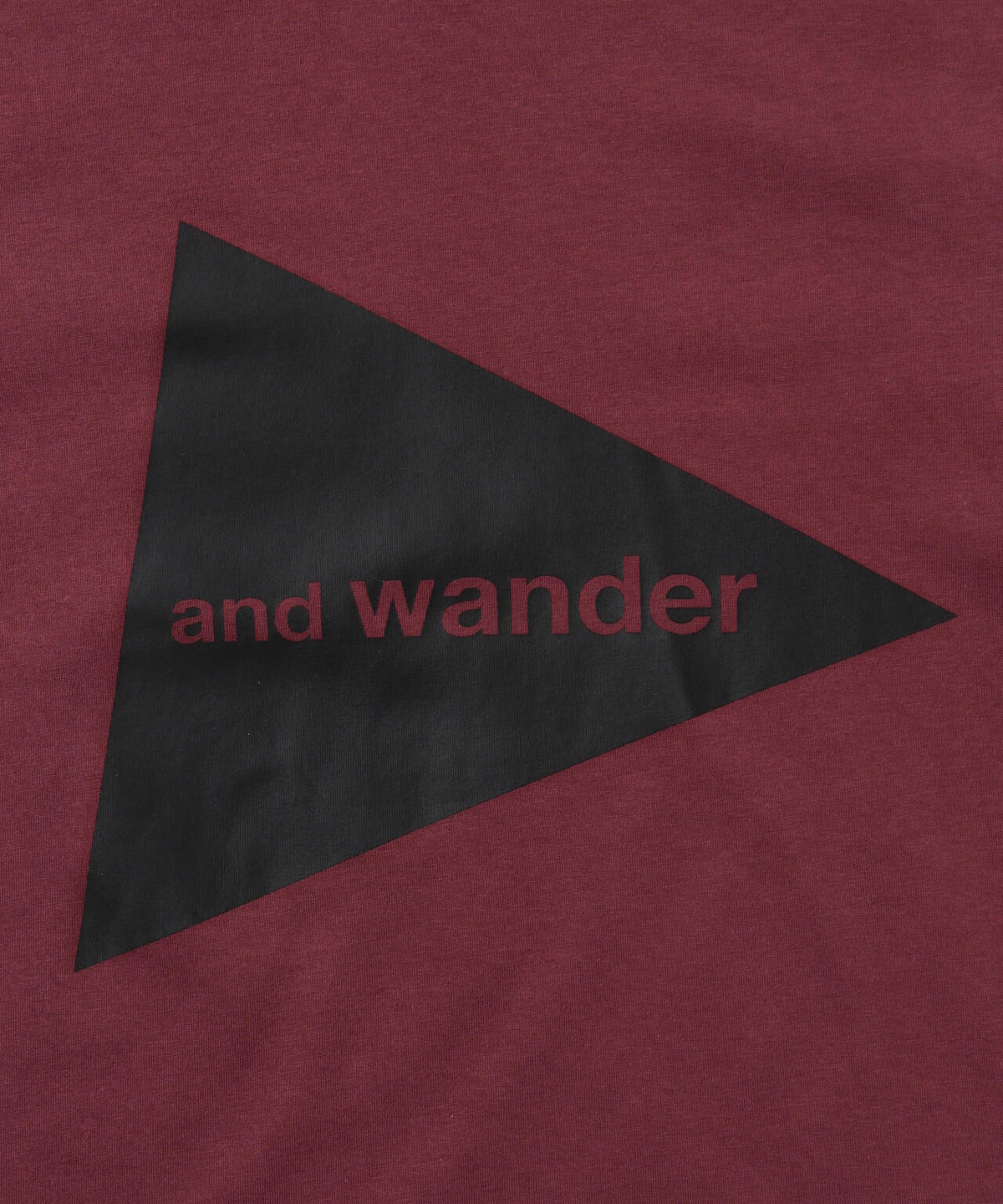 and wander logo SS T | コットン ドライ ロゴTシャツ