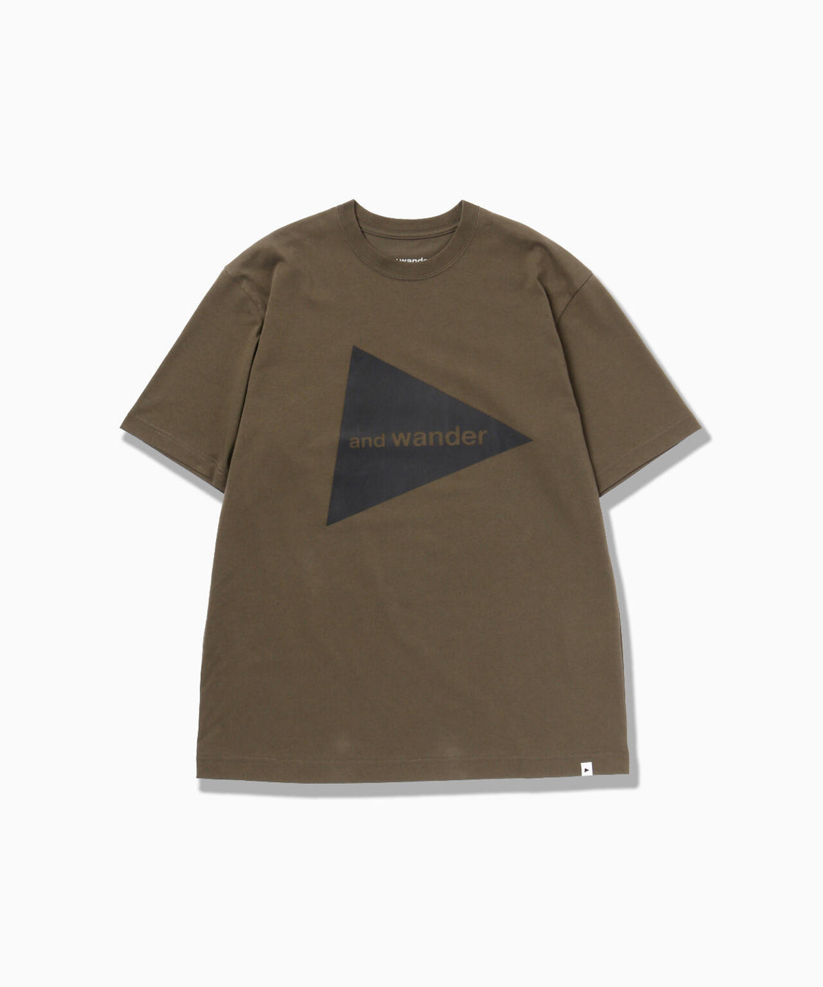 and wander logo SS T | コットン ドライ ロゴTシャツ