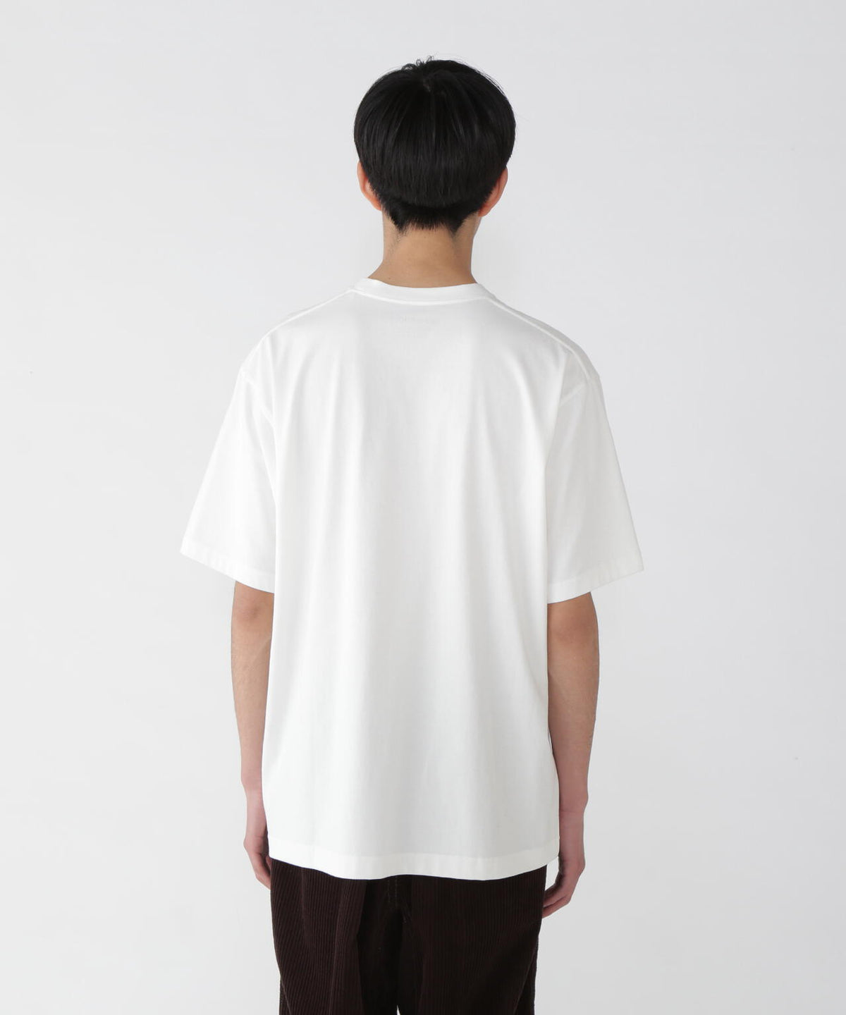 WANDERING printed T | コットン ポリエステル プレーティング天竺 ロゴプリントTシャツ