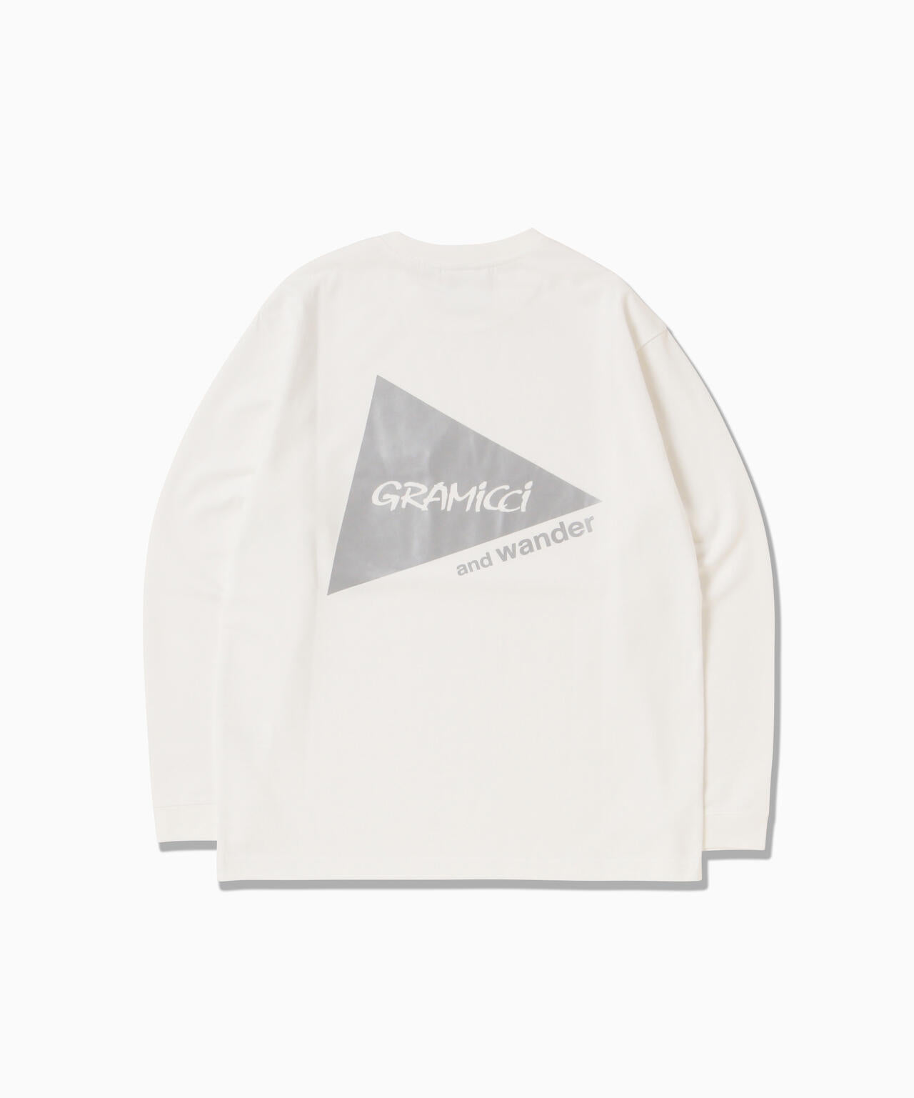 GRAMICCI × and wander backprint L/S tee