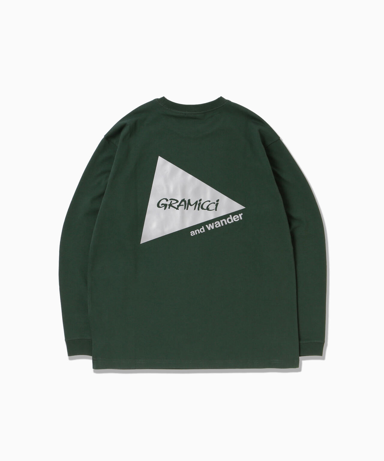 GRAMICCI × and wander backprint L/S tee