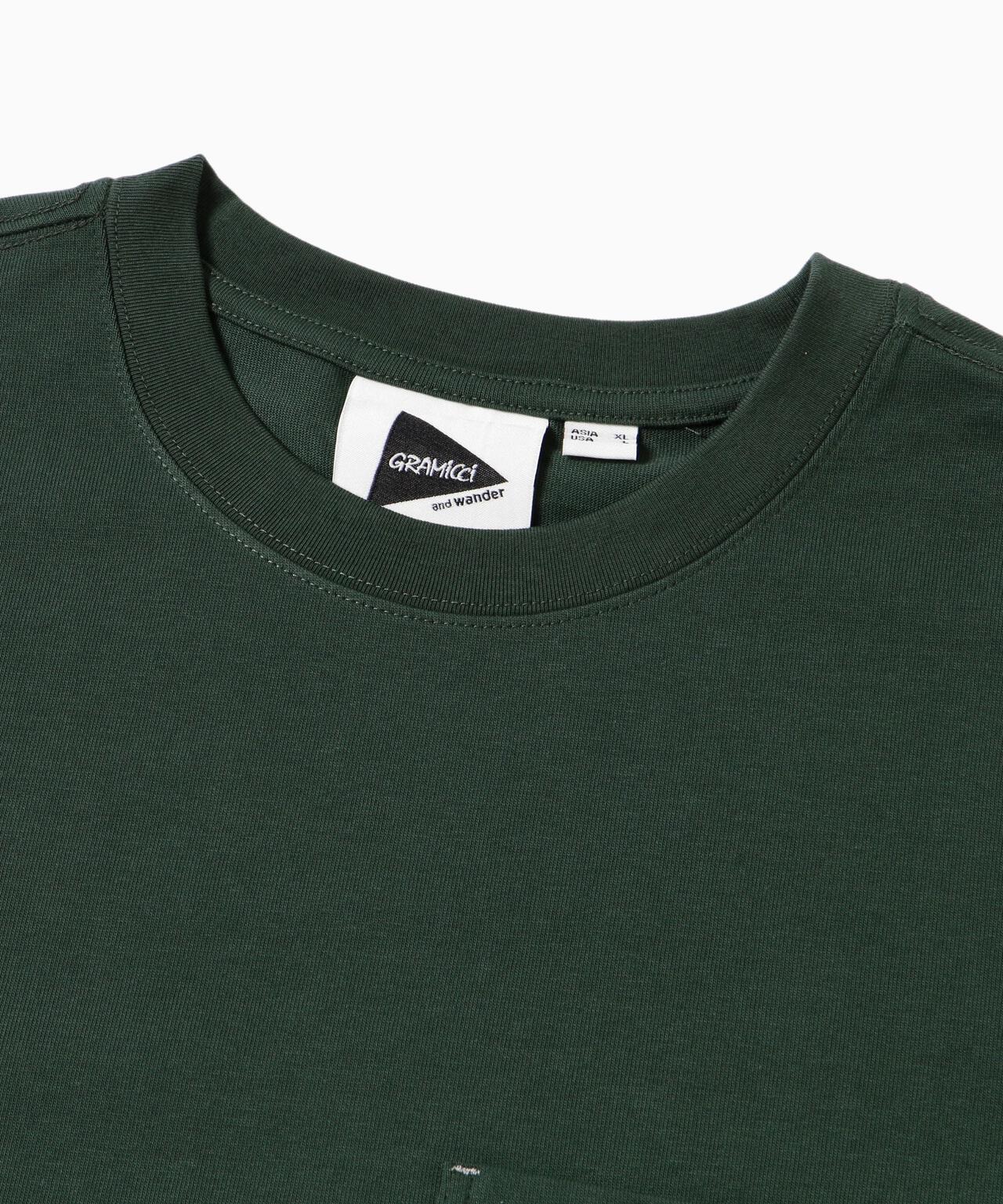 GRAMICCI × and wander backprint L/S tee