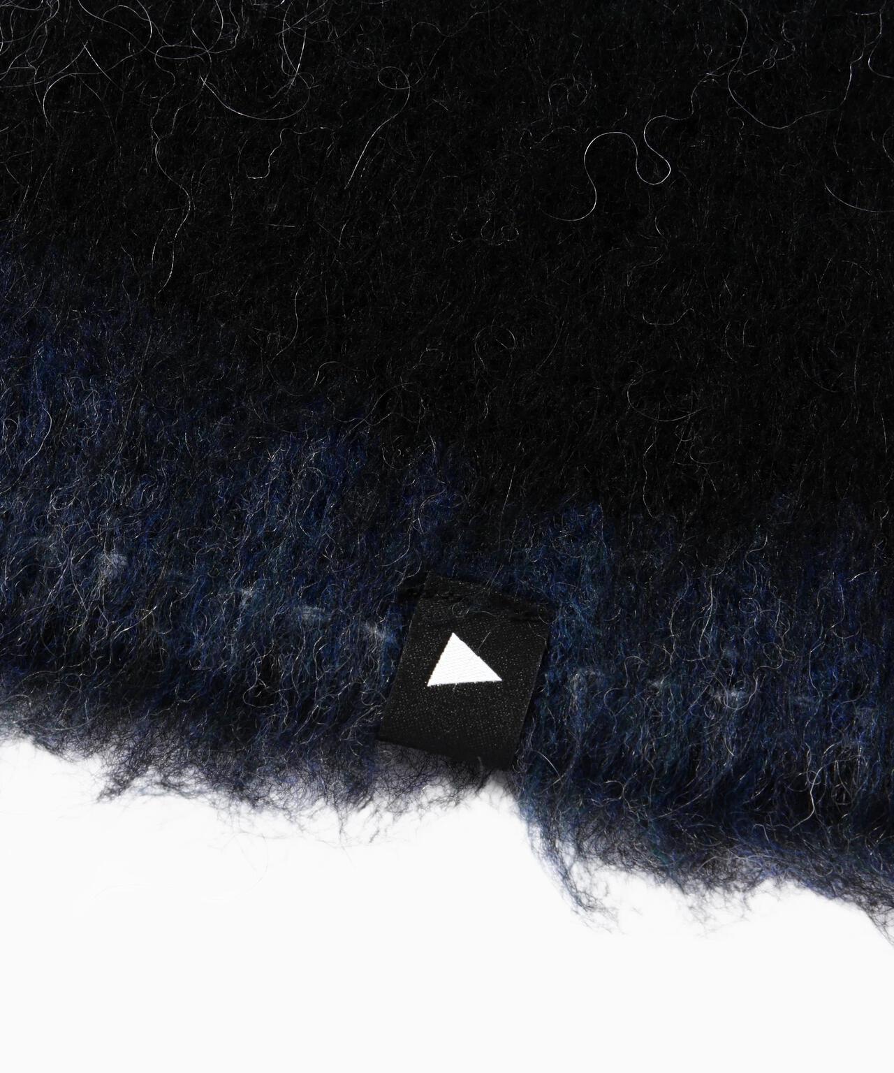 mix color shaggy knit cap