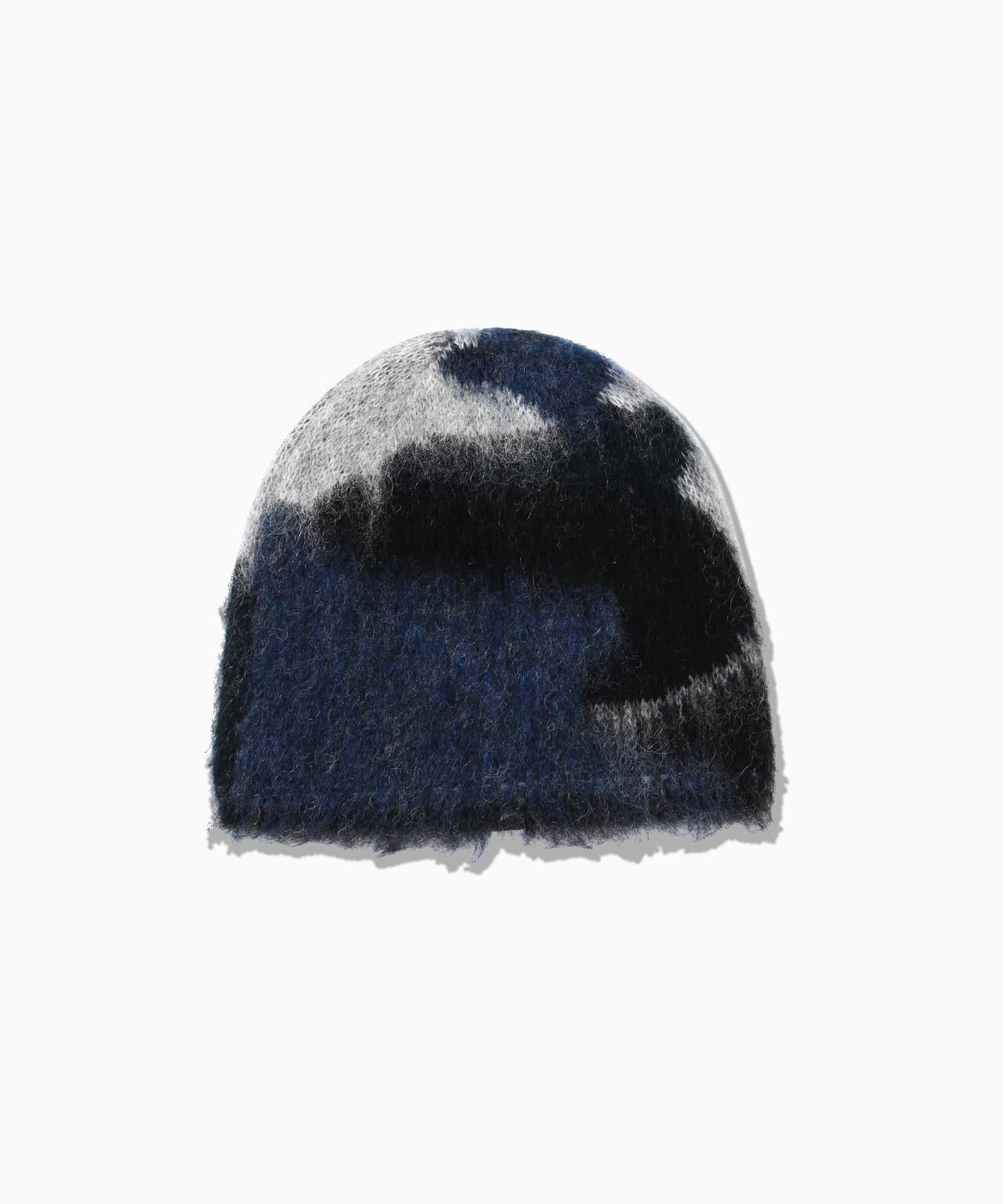 mix color shaggy knit cap
