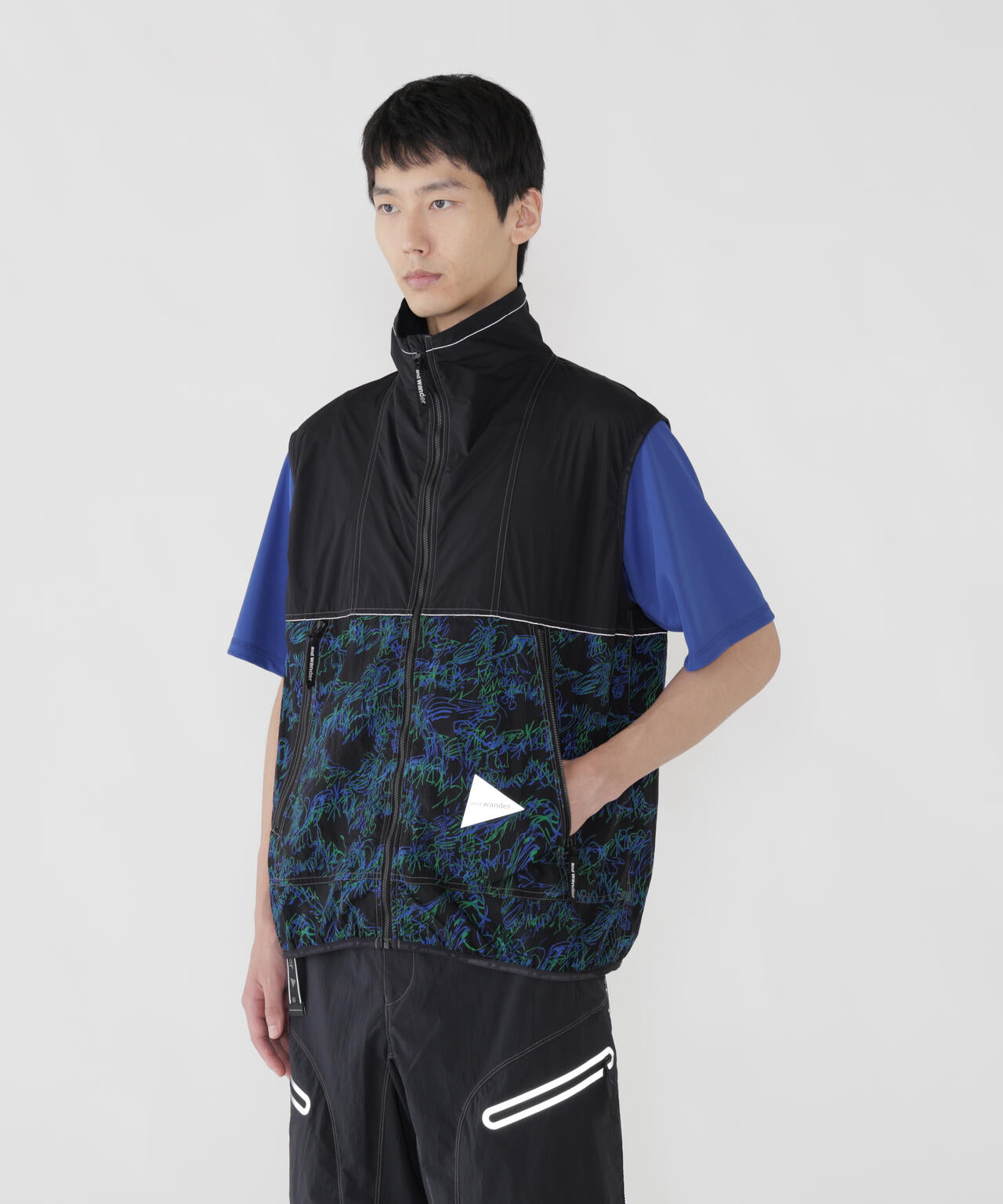 printed wind vest