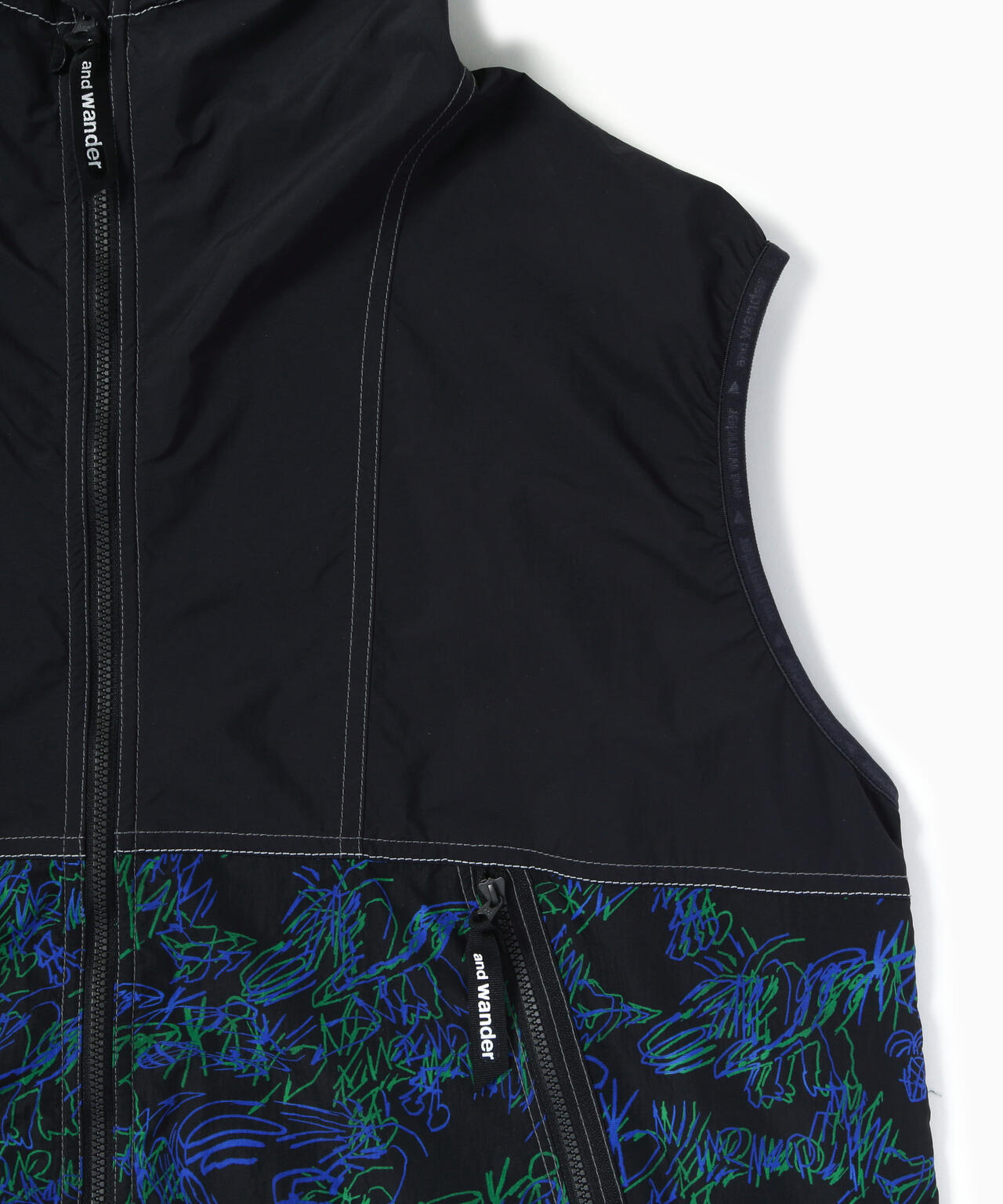 printed wind vest
