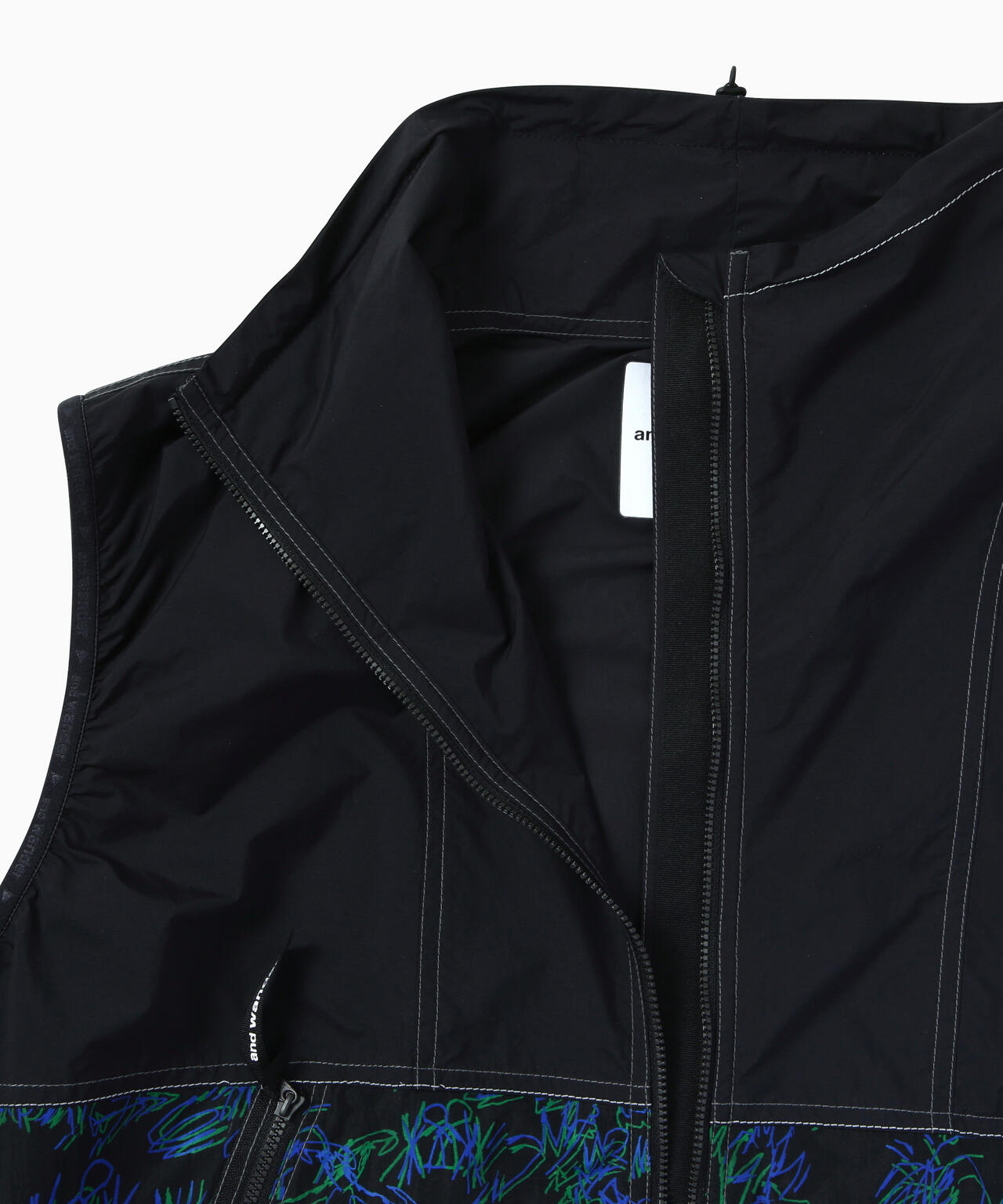 printed wind vest