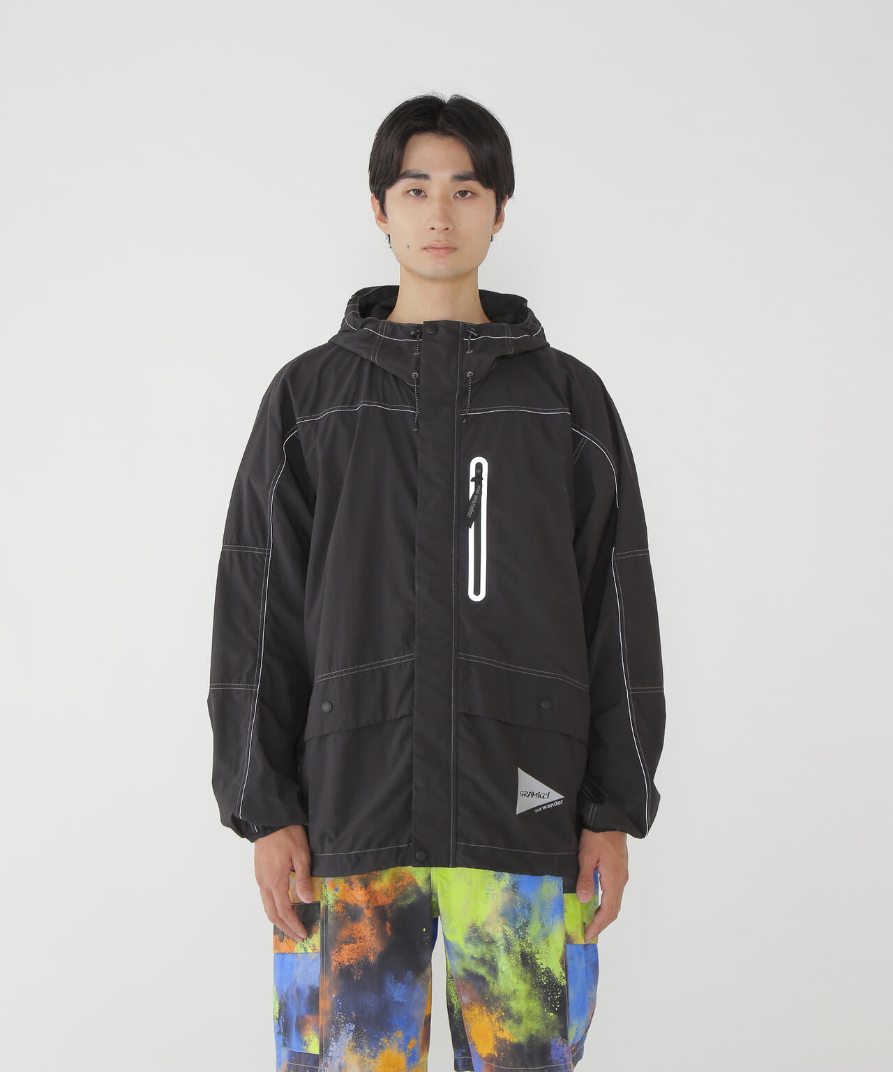 Gramicci × and wander brushed nylon jacket