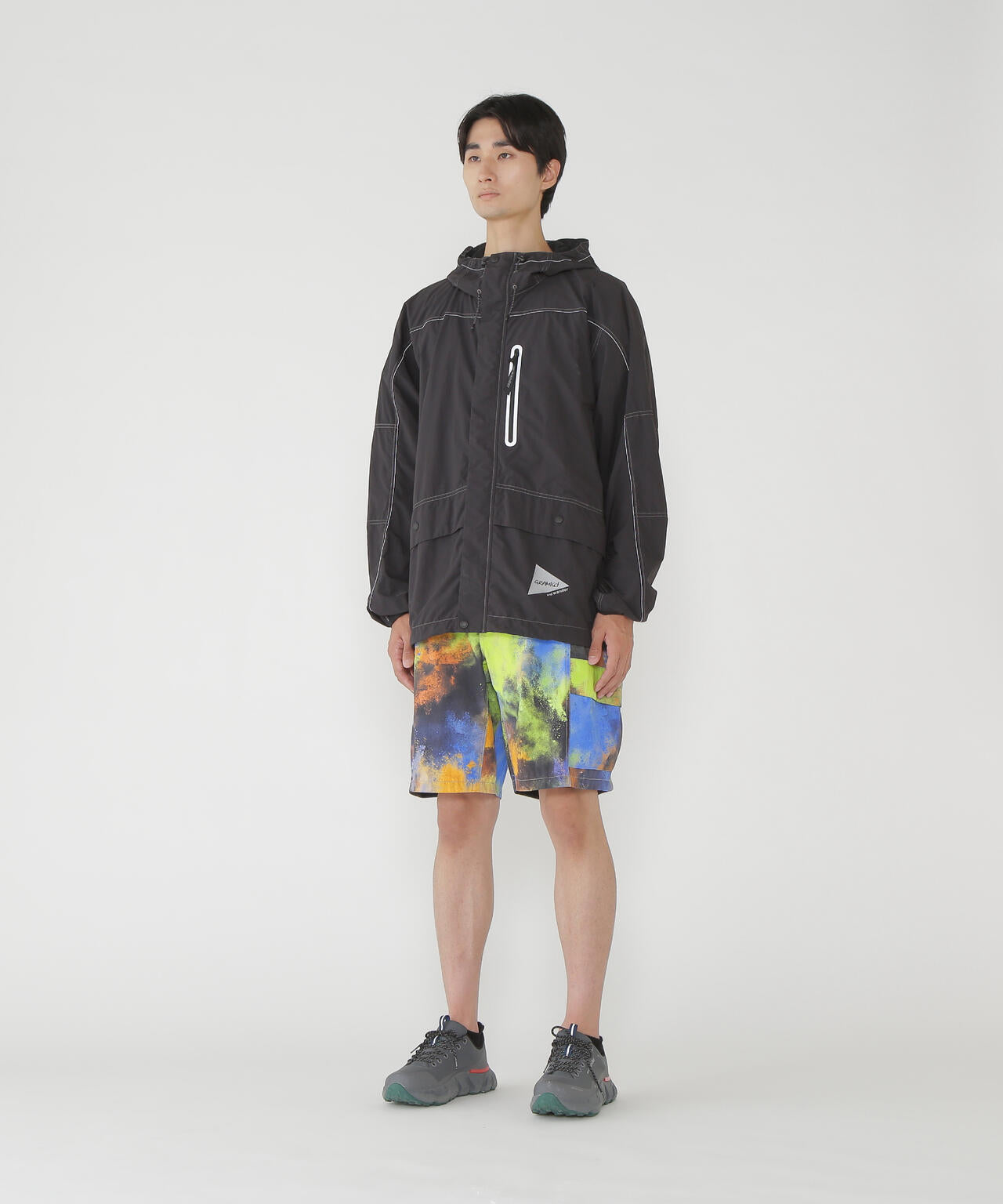 Gramicci × and wander brushed nylon jacket