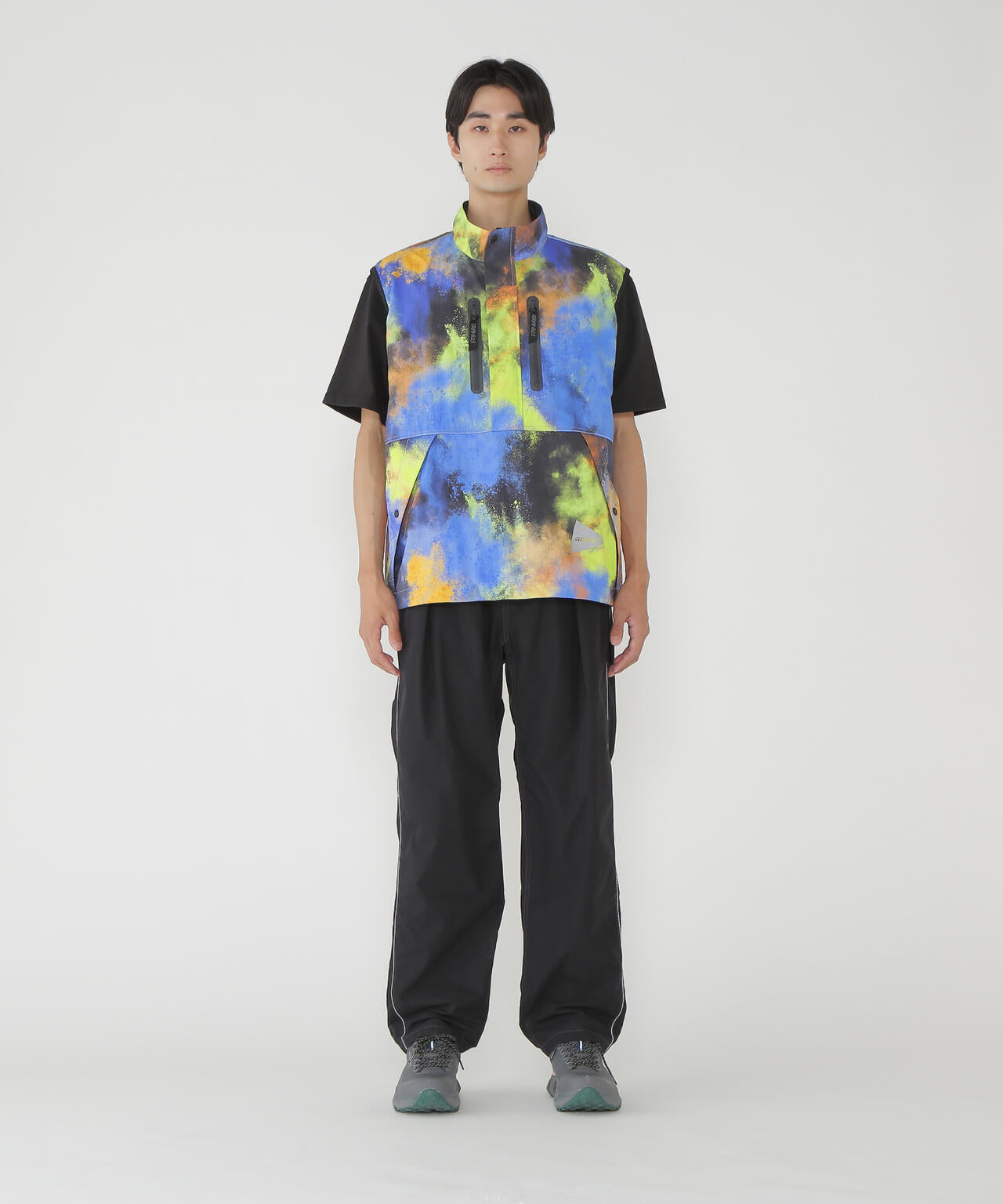 Gramicci × and wander brushed nylon vest