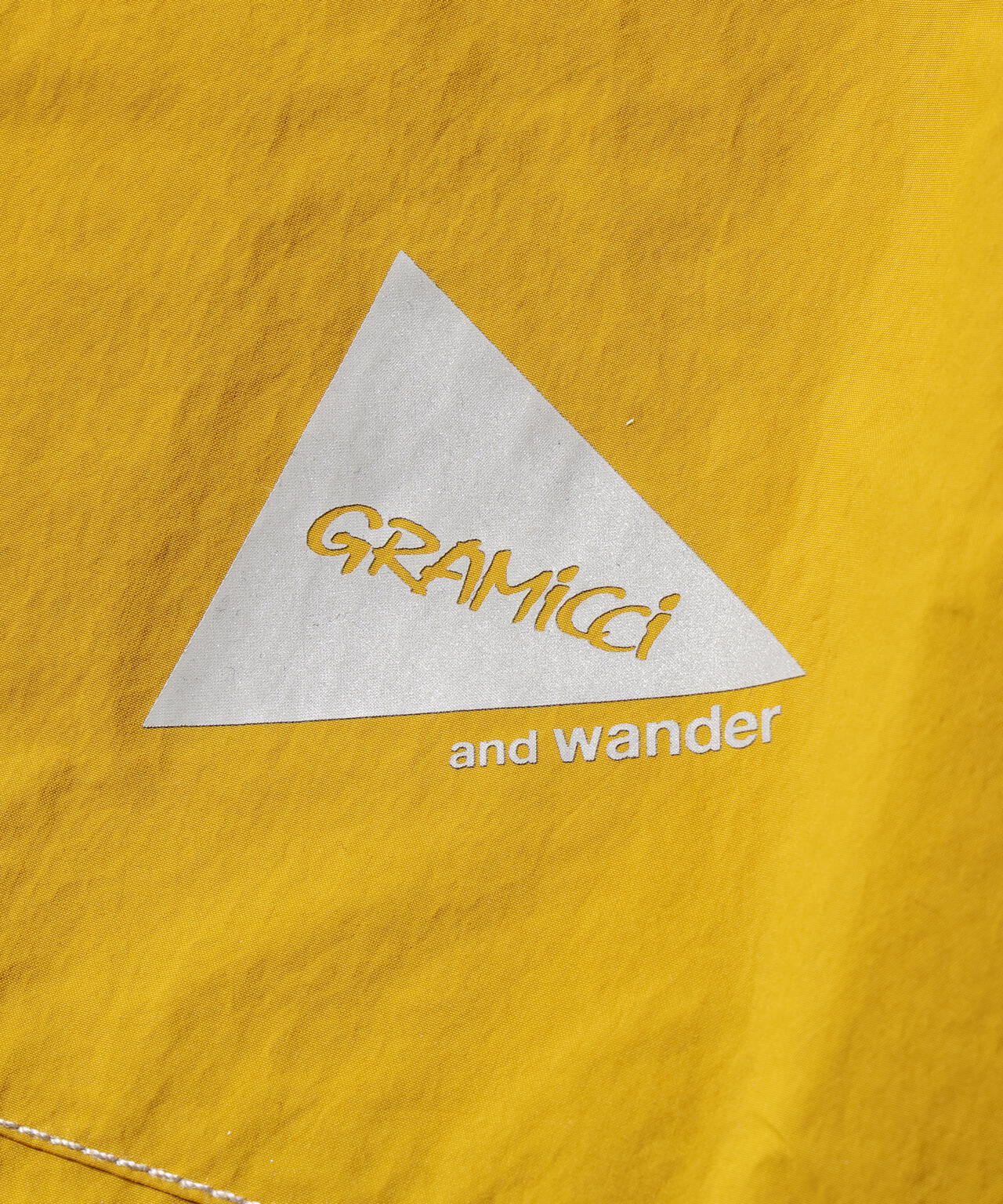 Gramicci × and wander brushed nylon short pants