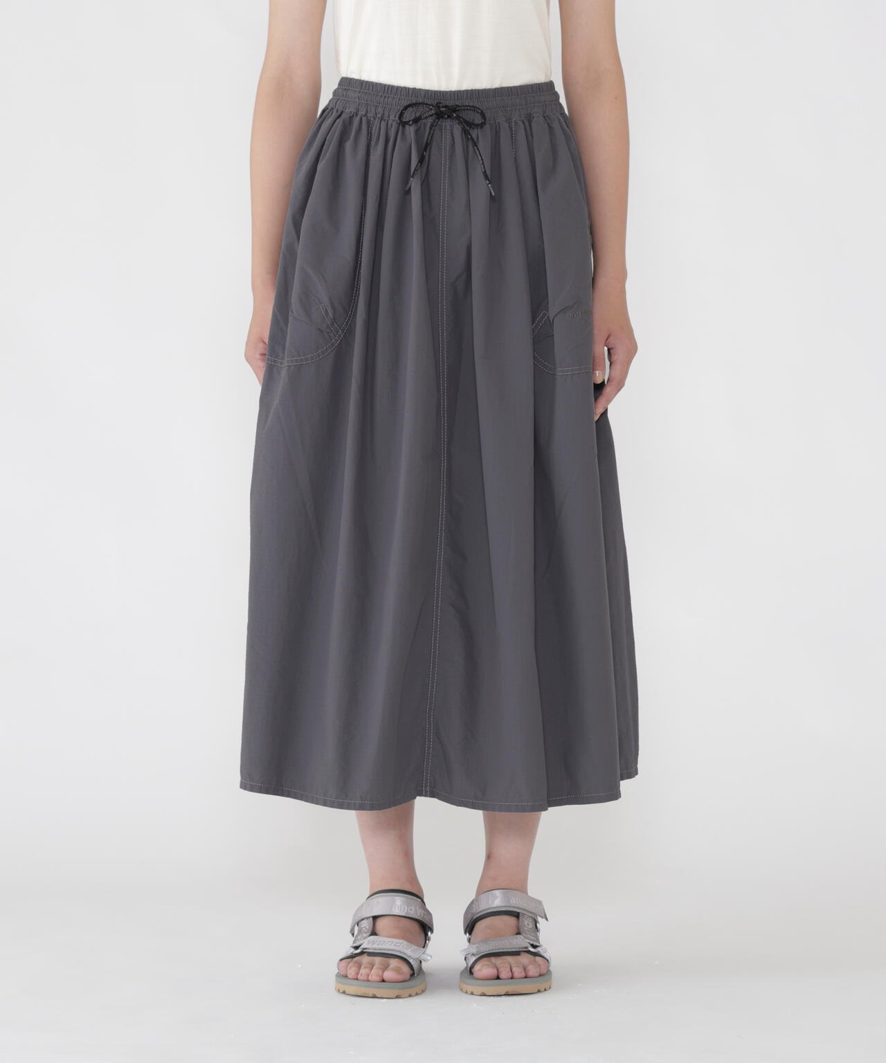 CORDURA cotton rip skirt (W) | コットン リップストップ ロングスカート