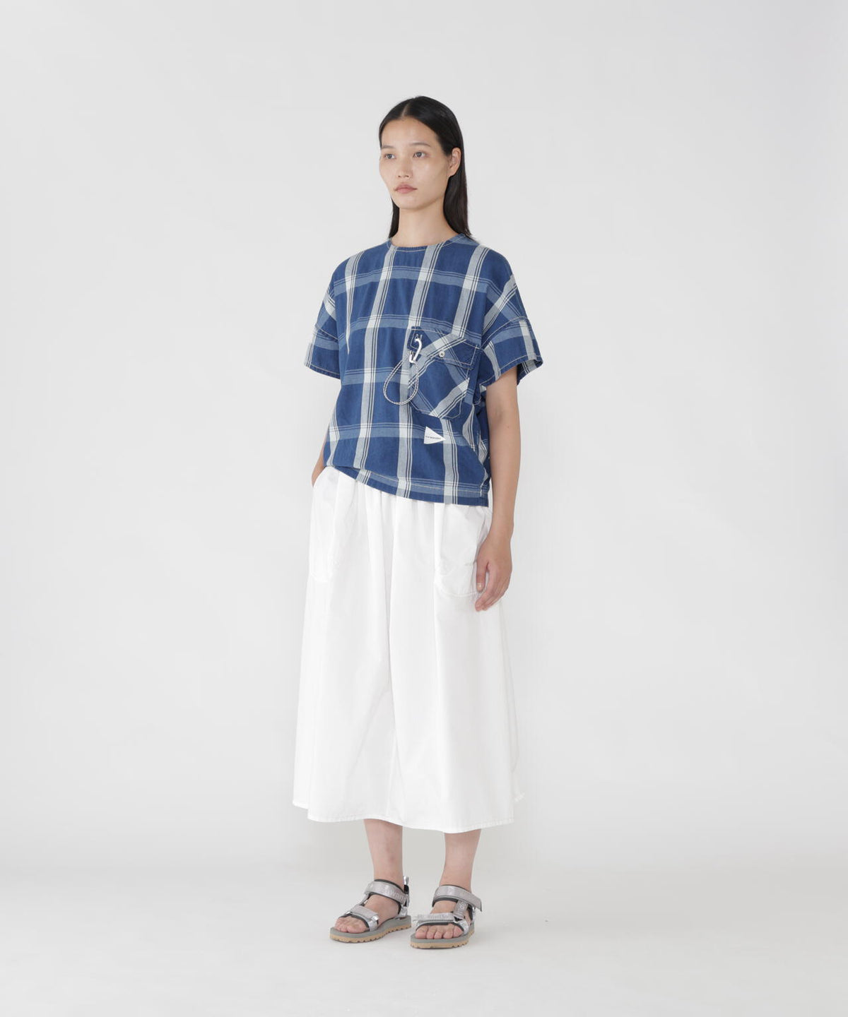 CORDURA cotton rip skirt (W) | コットン リップストップ ロングスカート