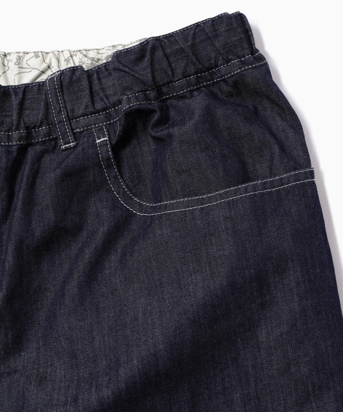 dry easy denim wide pants | ストレッチ デニム ワイドパンツ