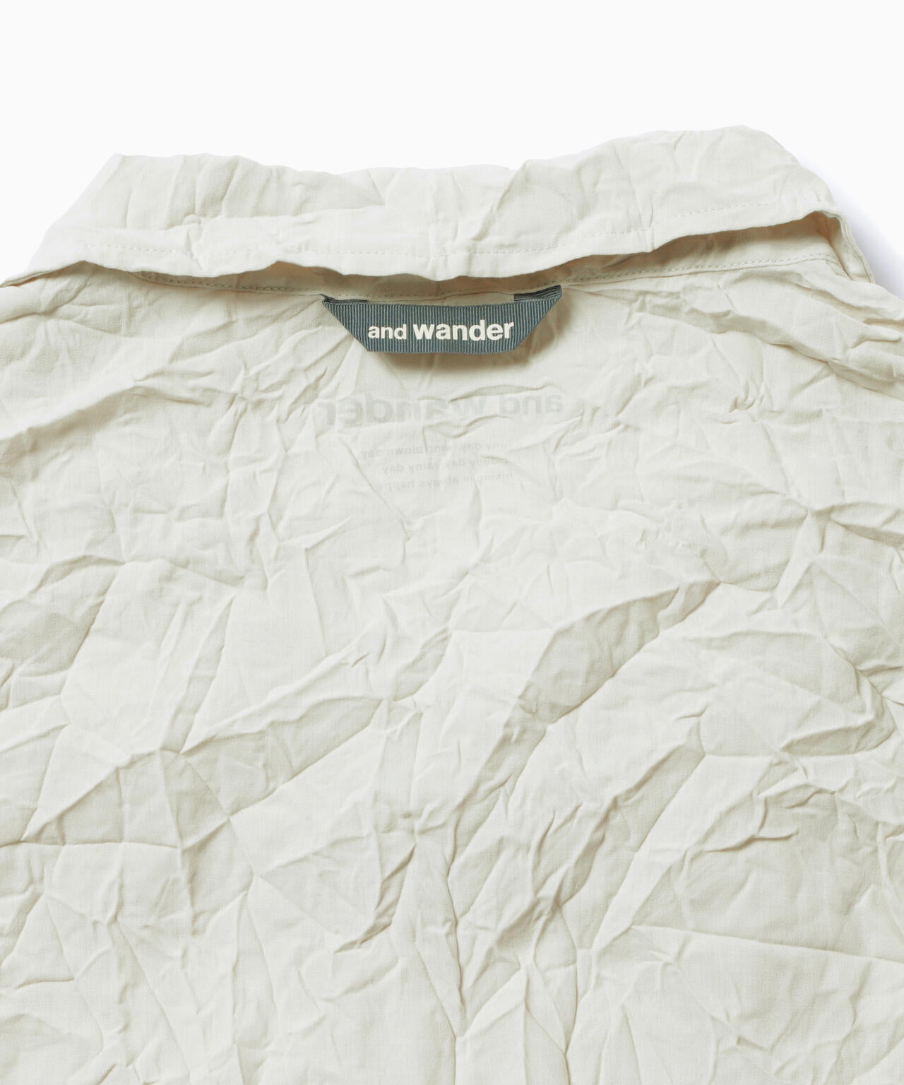 washer pleated open LS shirt (M)