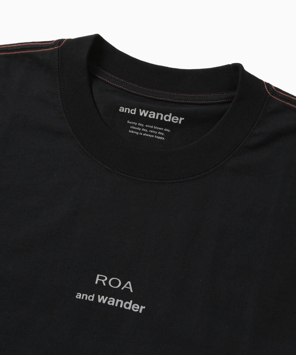 ROA × and wander LOGO printed T
