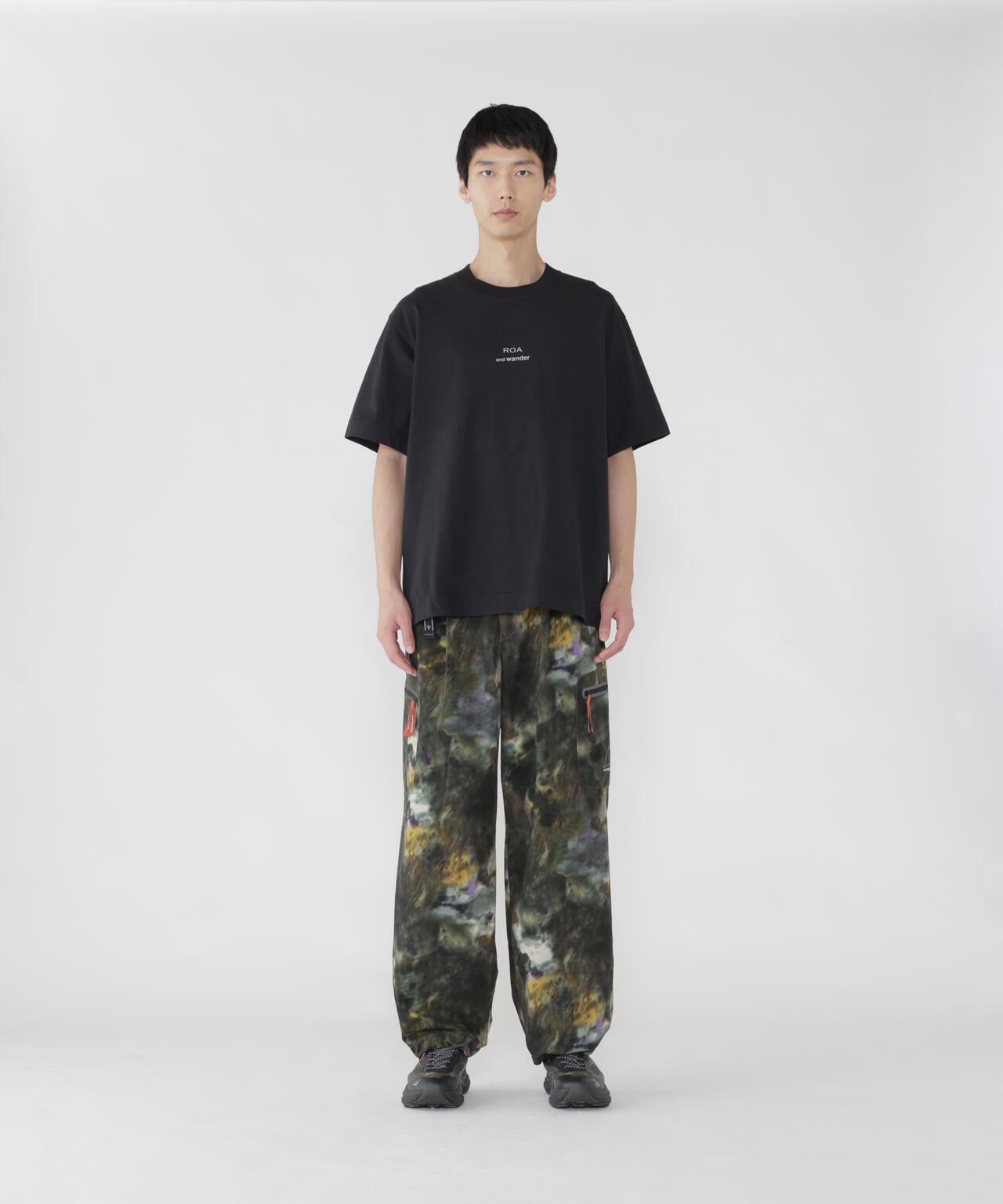 ROA × and wander LOGO printed T