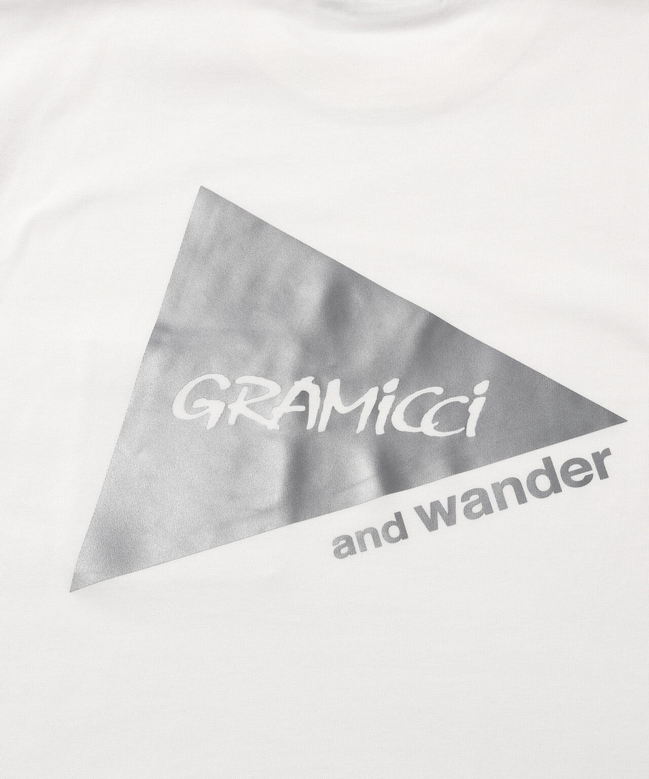 Gramicci × and wander backprint S/S tee