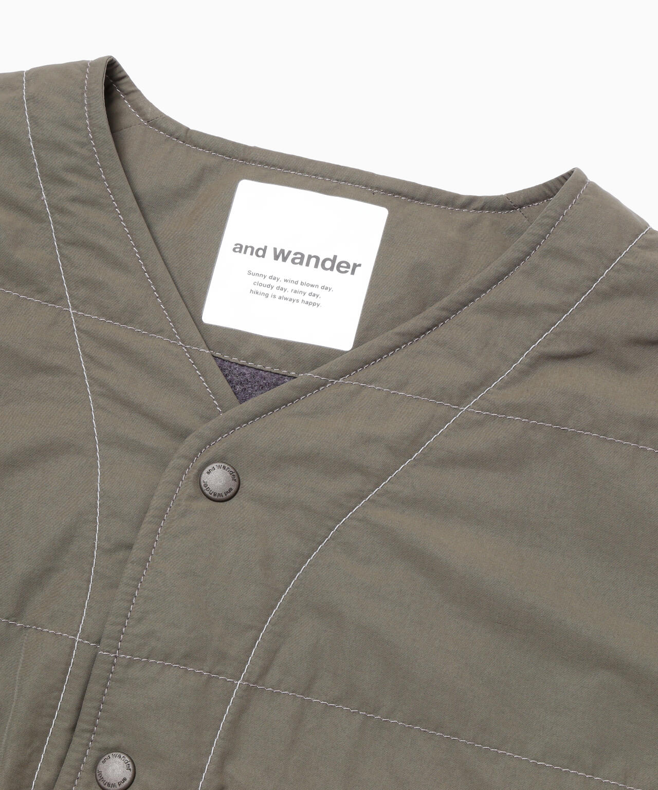 C/N Octa collarless shirt jacket | コットンナイロン オクタ ノーカラーシャツジャケット