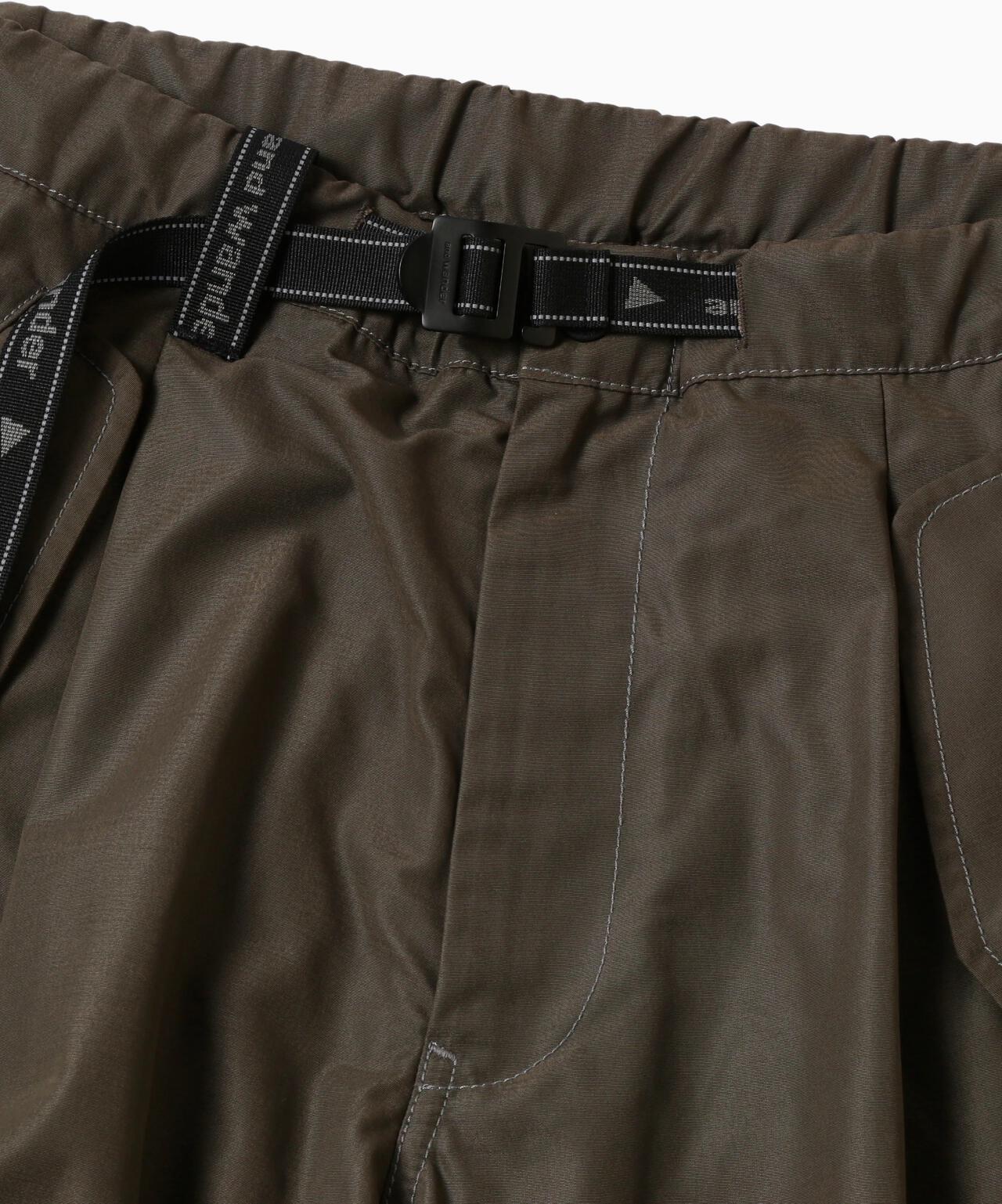 high count cloth side zip hem pants