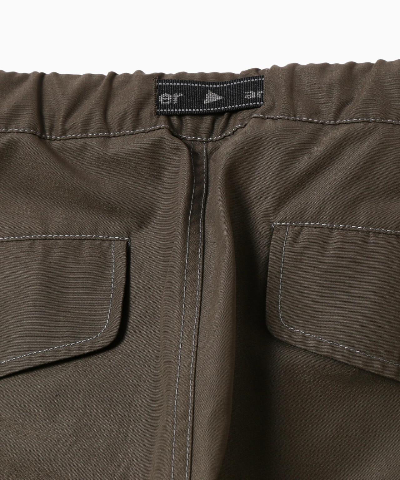 high count cloth side zip hem pants