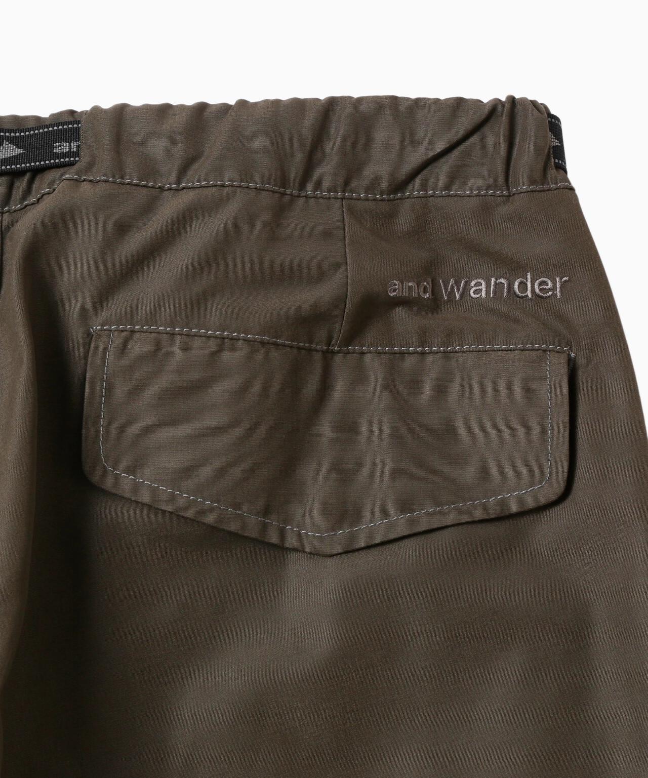 high count cloth side zip hem pants