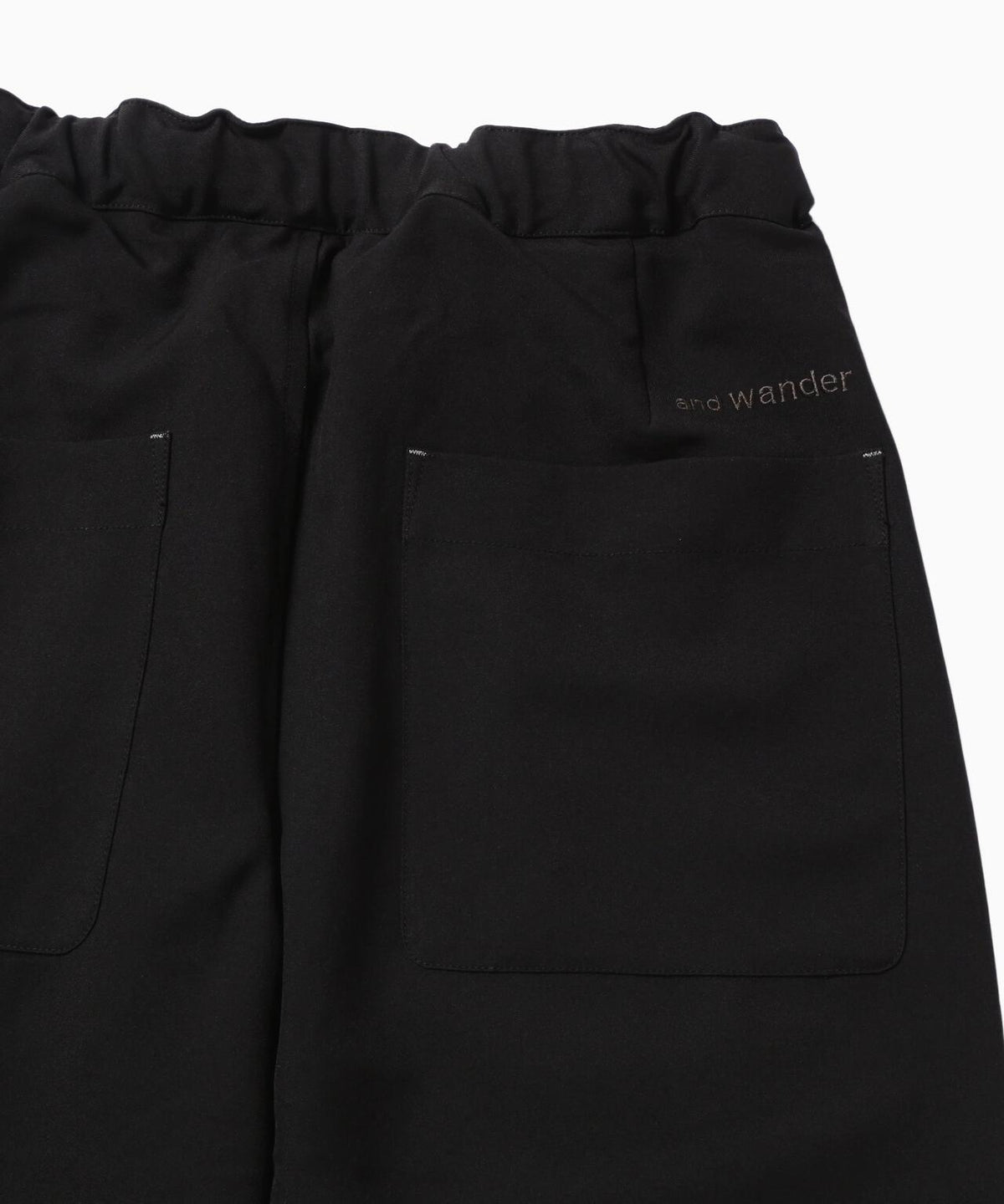 PE melange twill wide pants