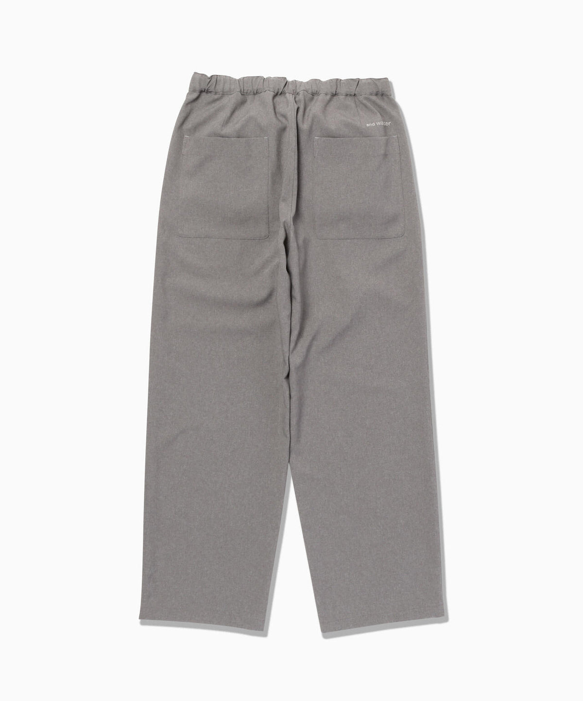 PE melange twill wide pants