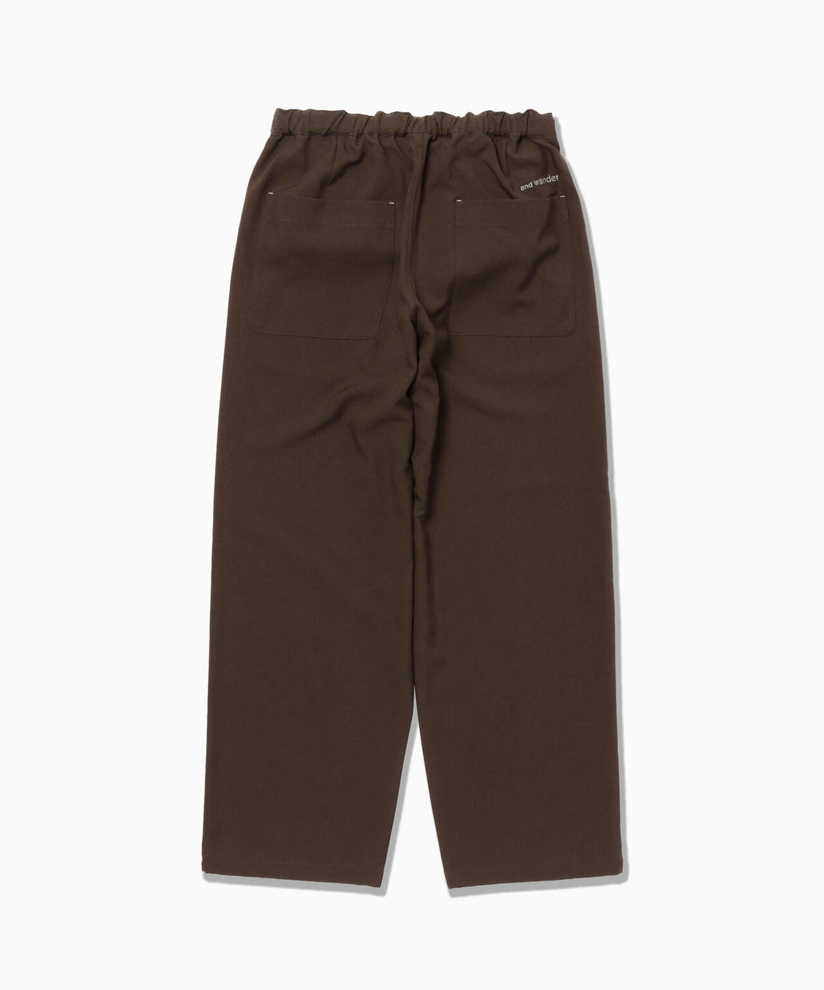 PE melange twill wide pants