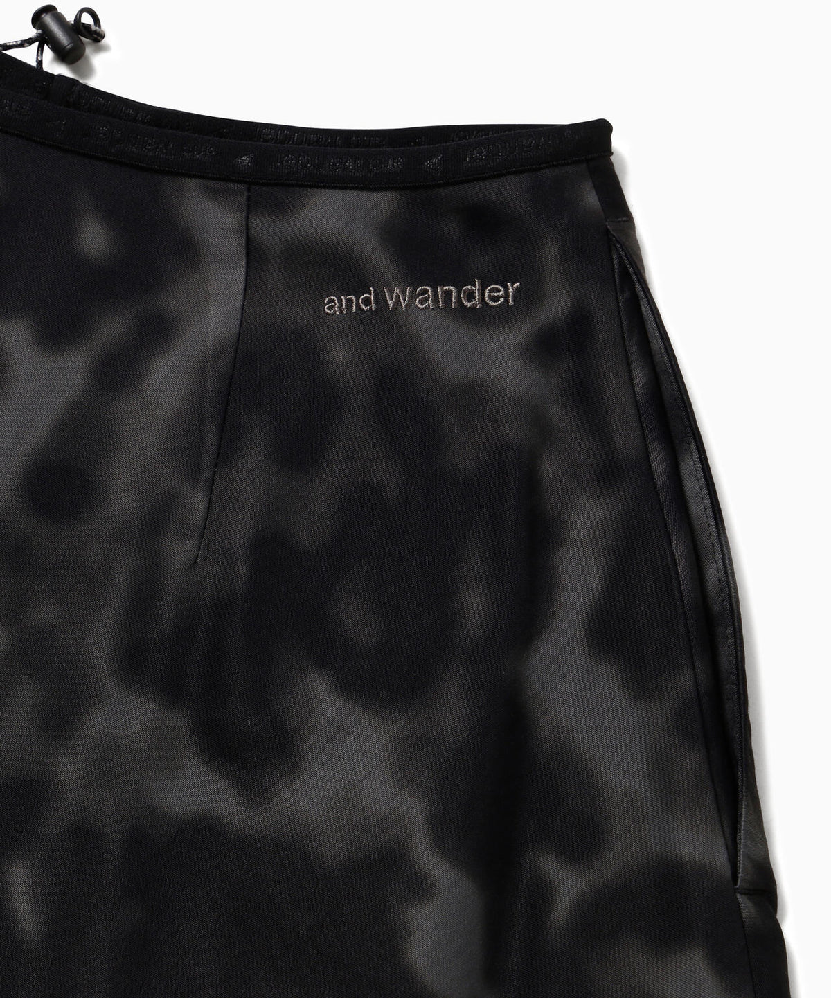 printed satin skirt (W)