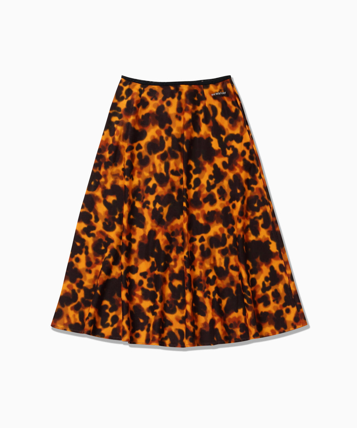 printed satin skirt (W) | プリンテッド サテン スカート