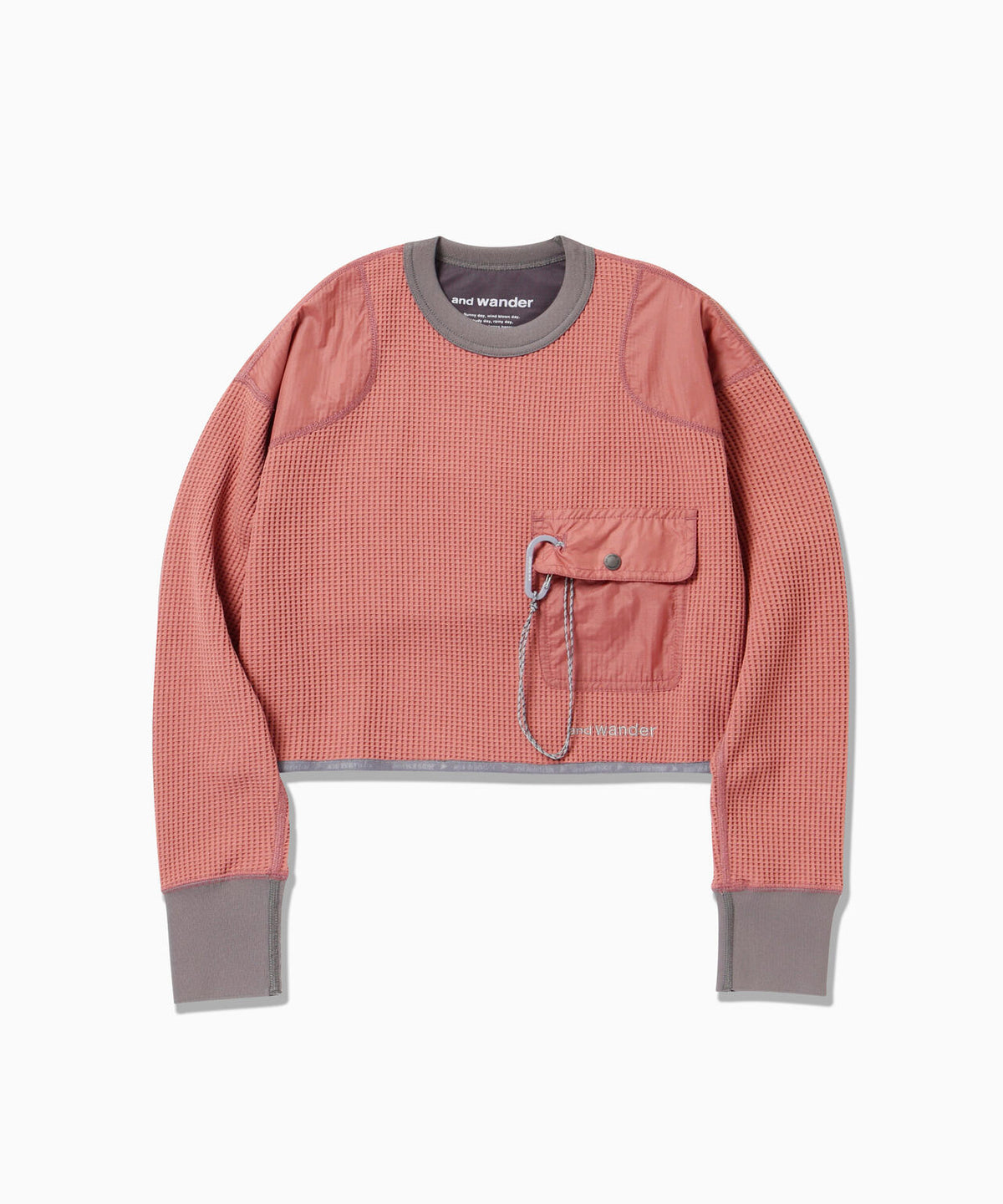 PE waffle short length T (W) | ワッフル ショート レングス Tシャツ
