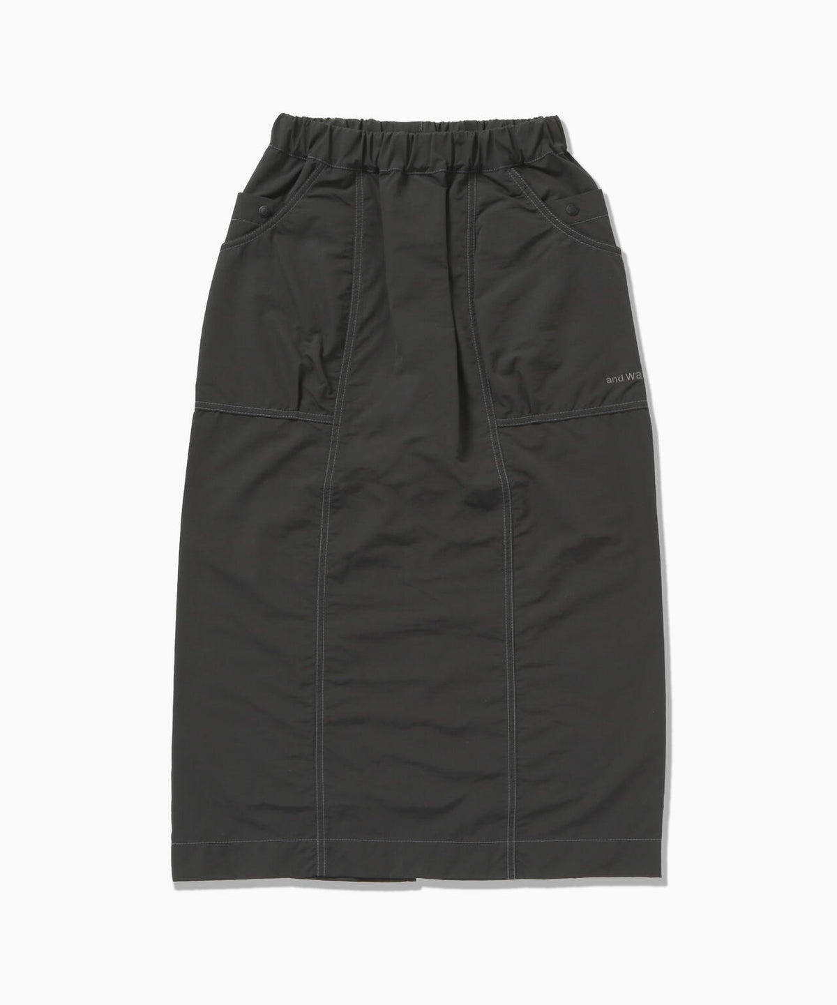 crinkled nylon skirt (W)