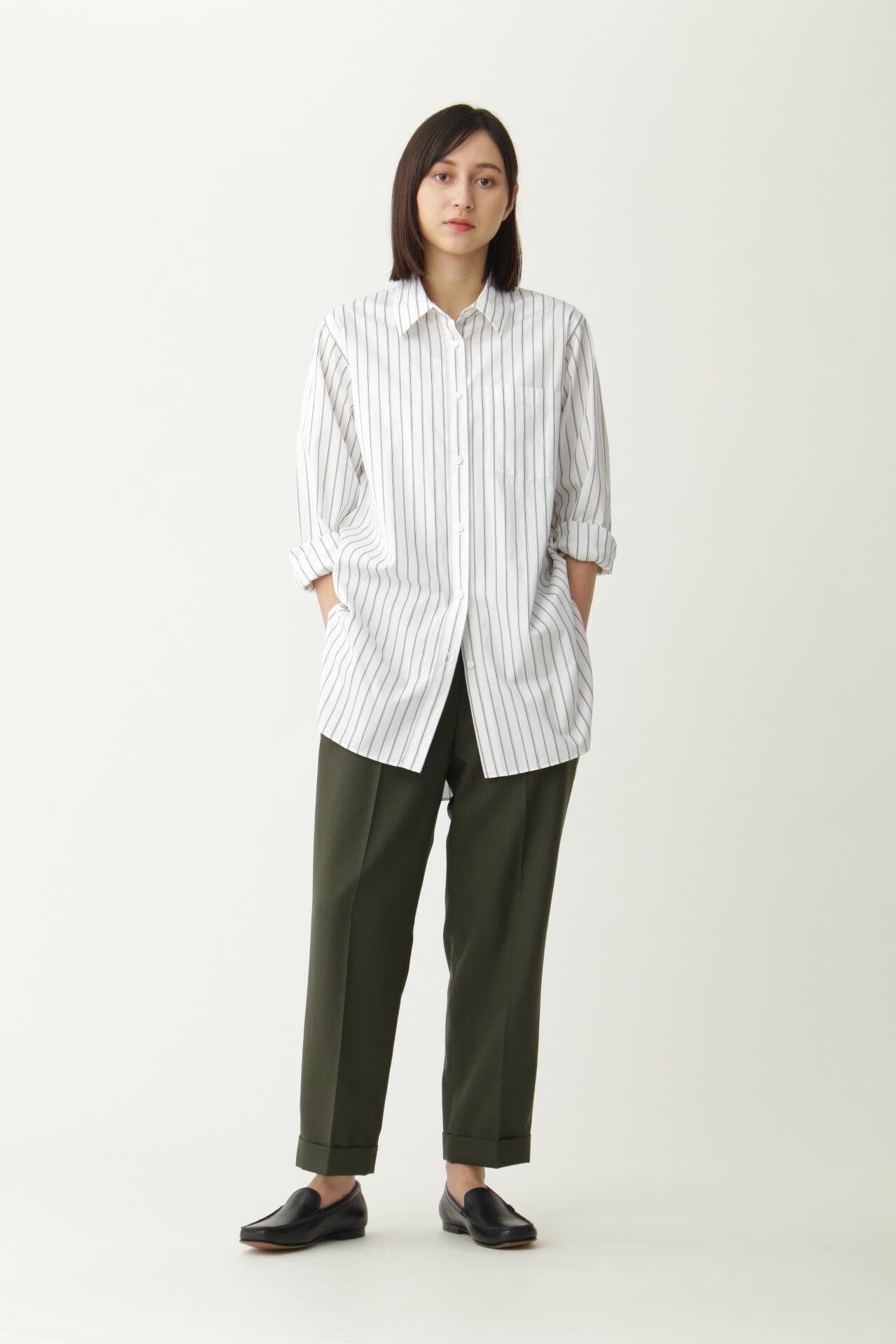 TRIPLE STRIPE COTTON POPLIN