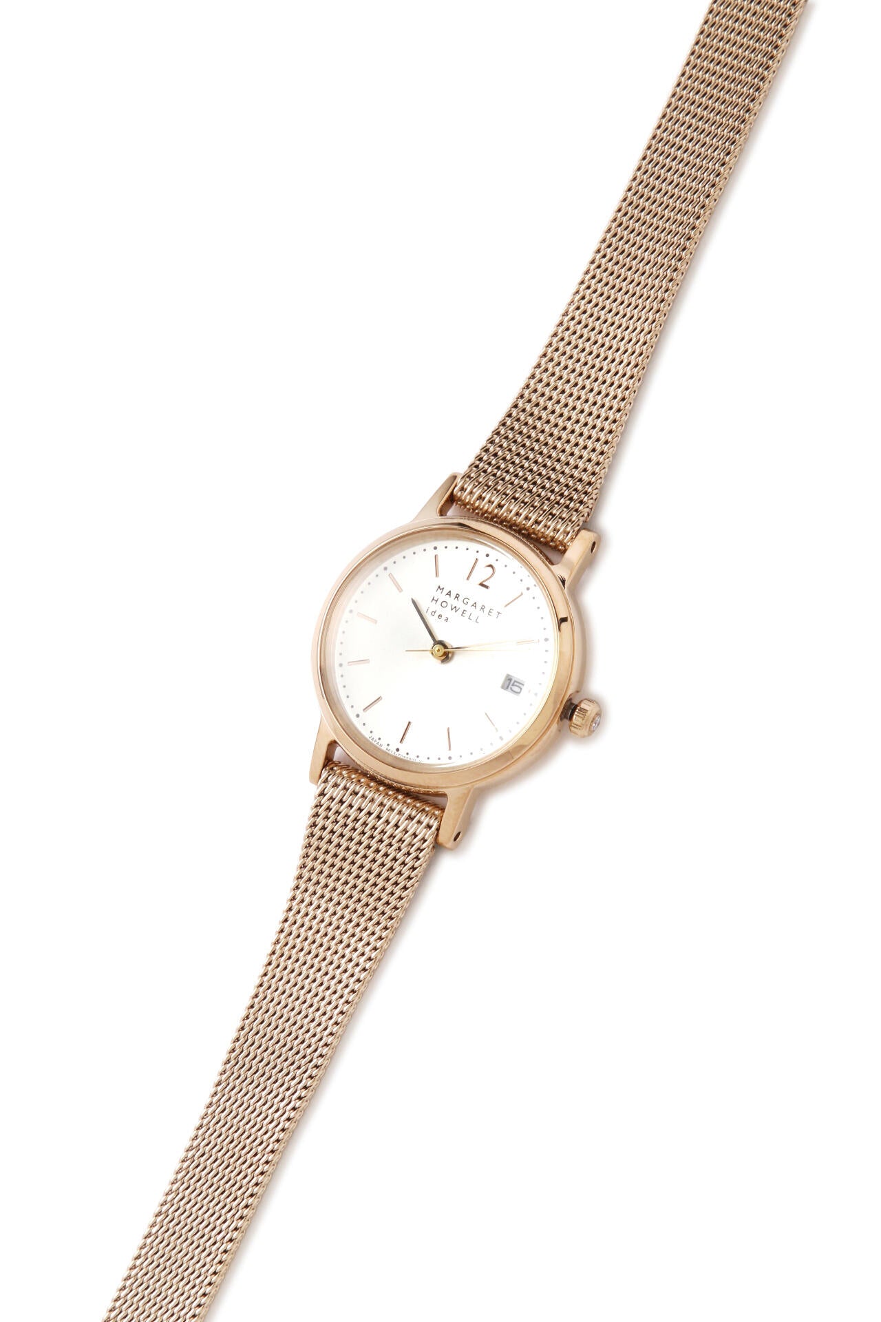 MESH BAND DATE WATCH