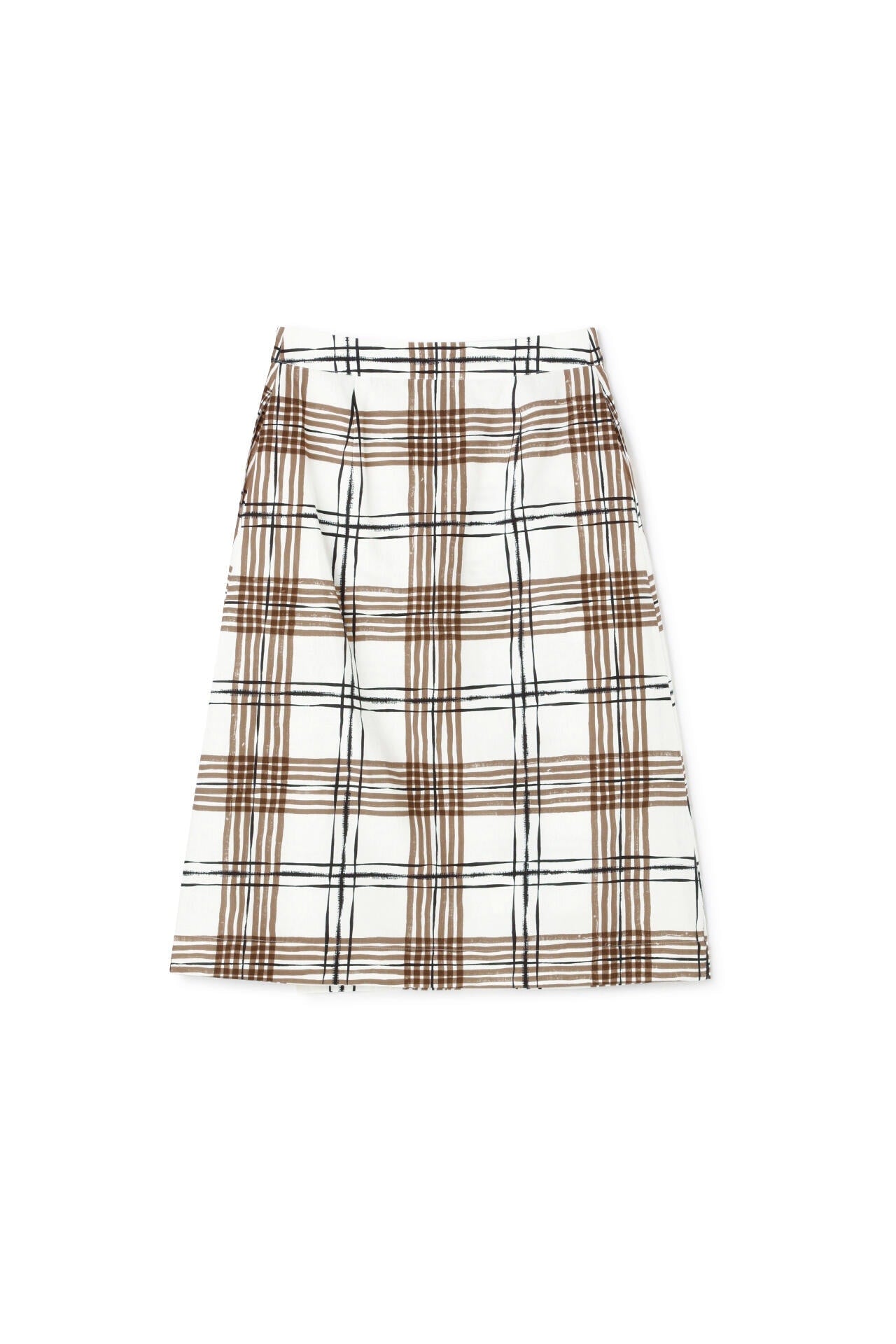 PAINTED CHECK COTTON LINEN