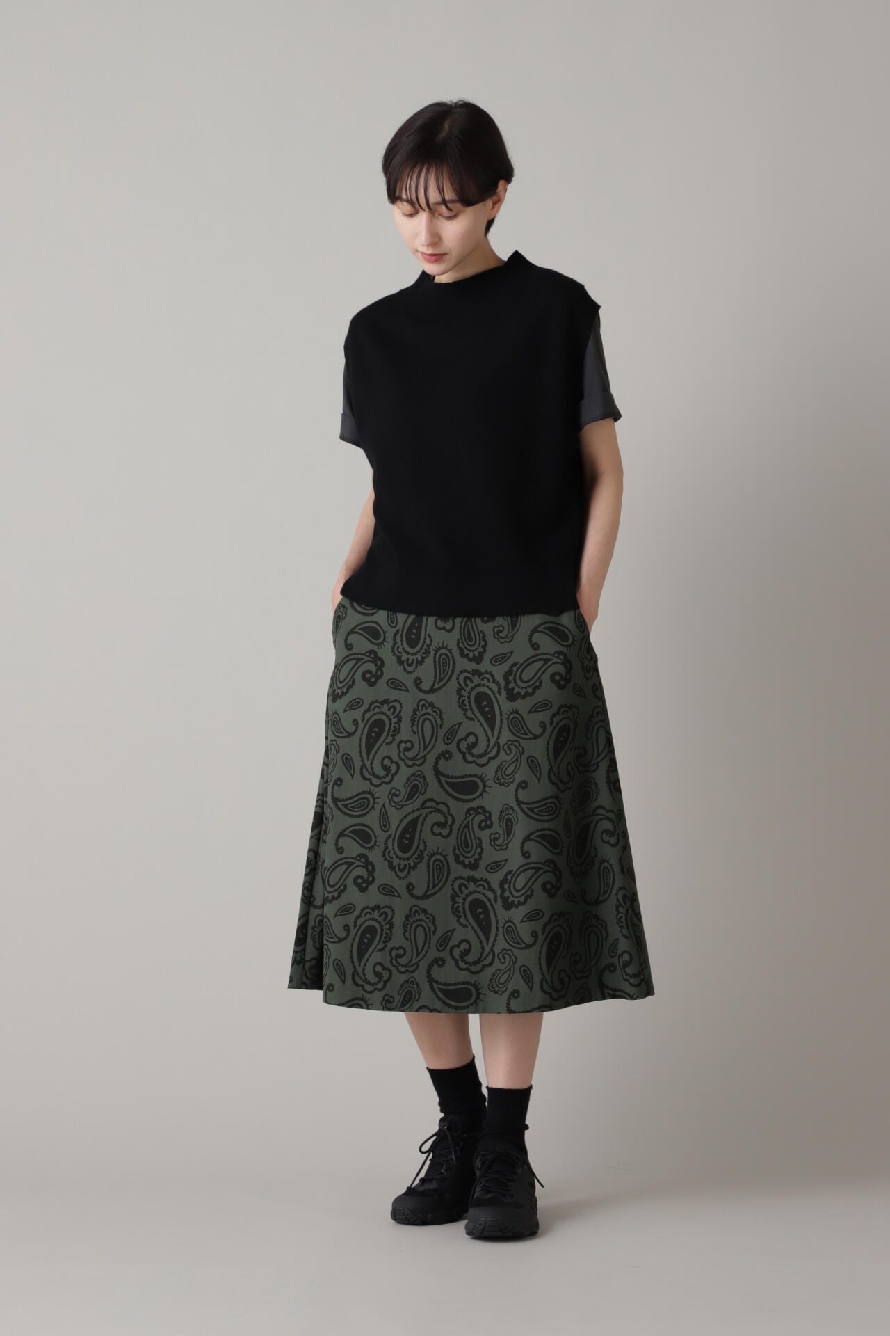 PAISLEY COTTON SILK TWILL