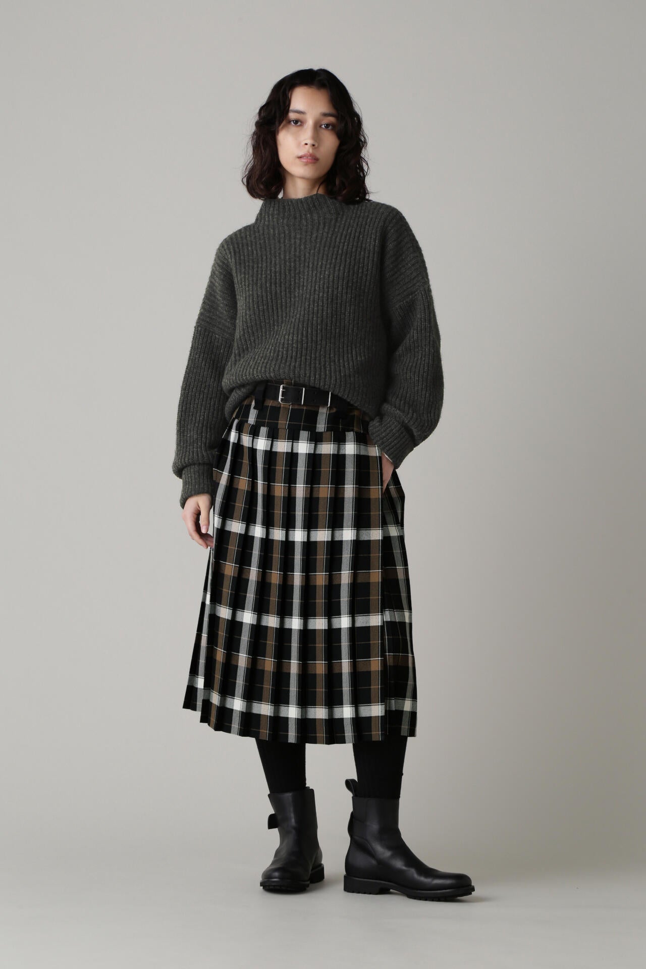 TARTAN WOOL BLEND