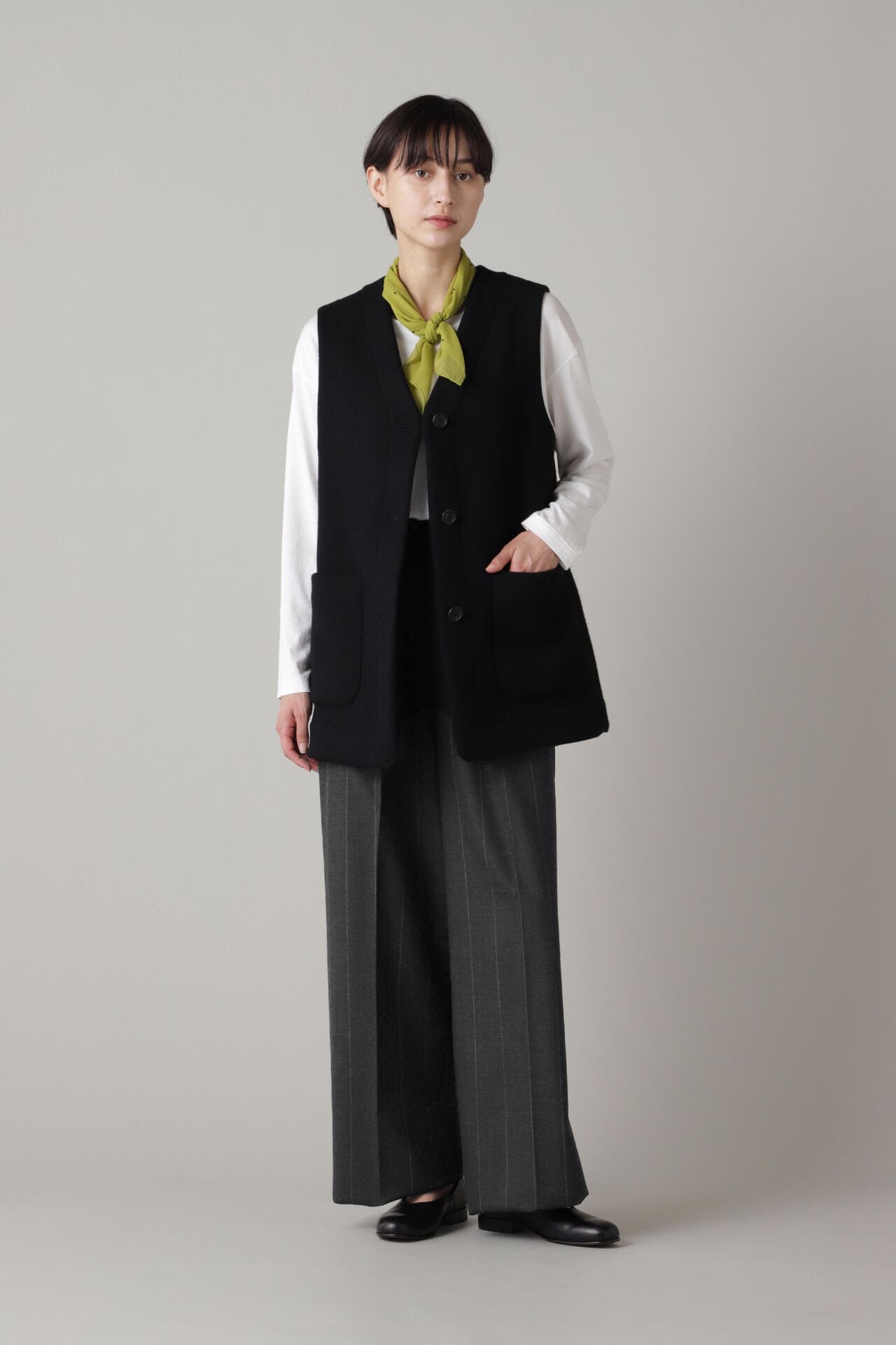WIDE STRIPE FINE WOOL