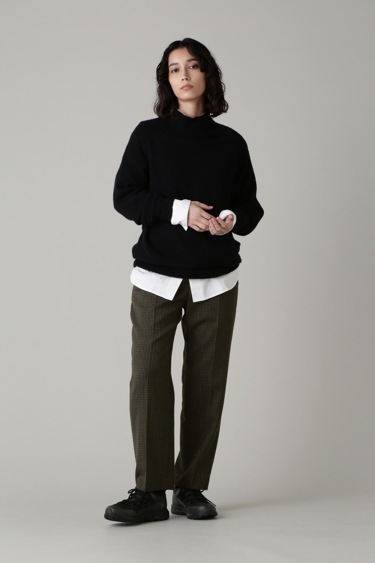 GINGHAM WOOL TWILL