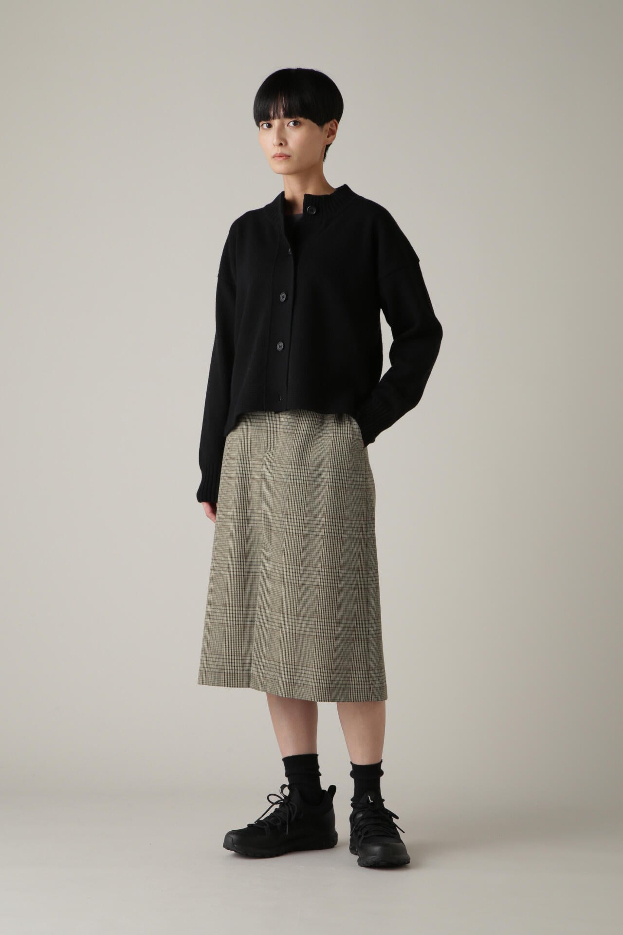 GLEN CHECK WOOL TWILL