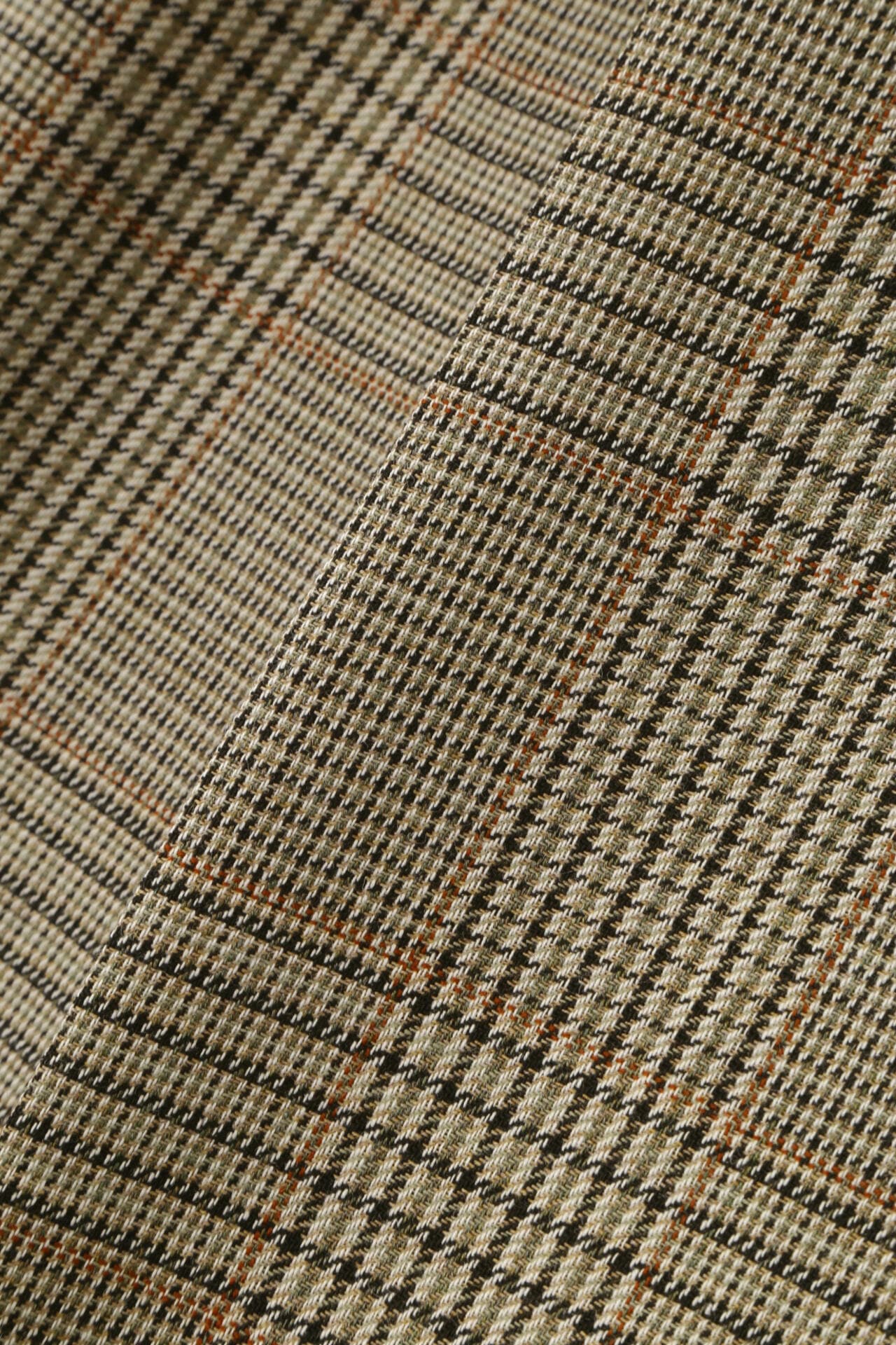 GLEN CHECK WOOL TWILL