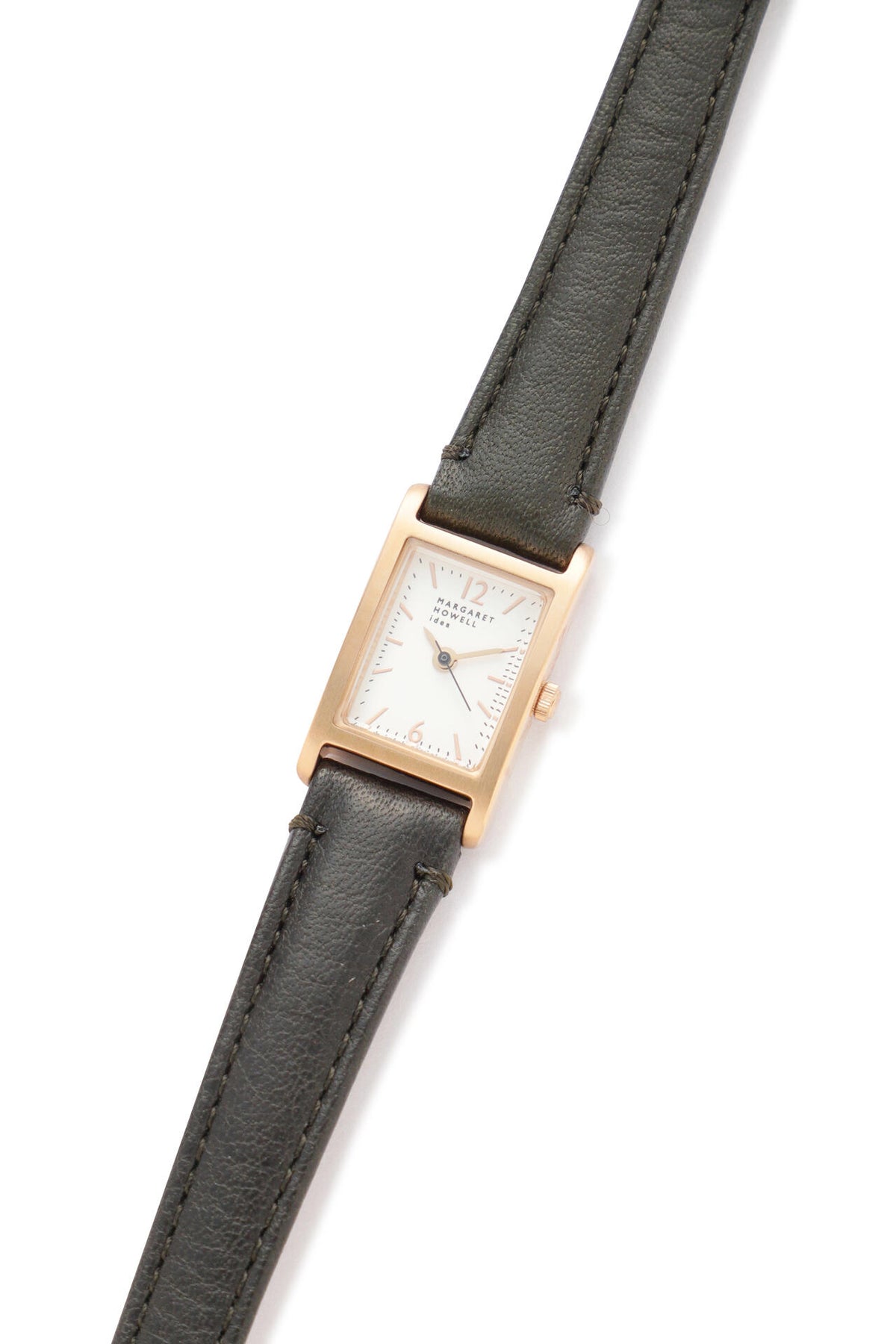 CALF BELT / RECTANGULAR WATCH