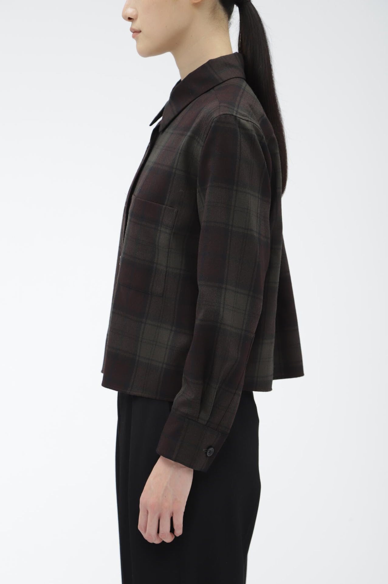 CHECK WOOL TWILL