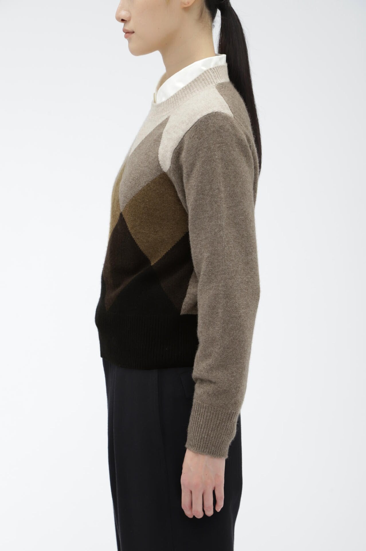 WOOL CASHMERE ARGYLE