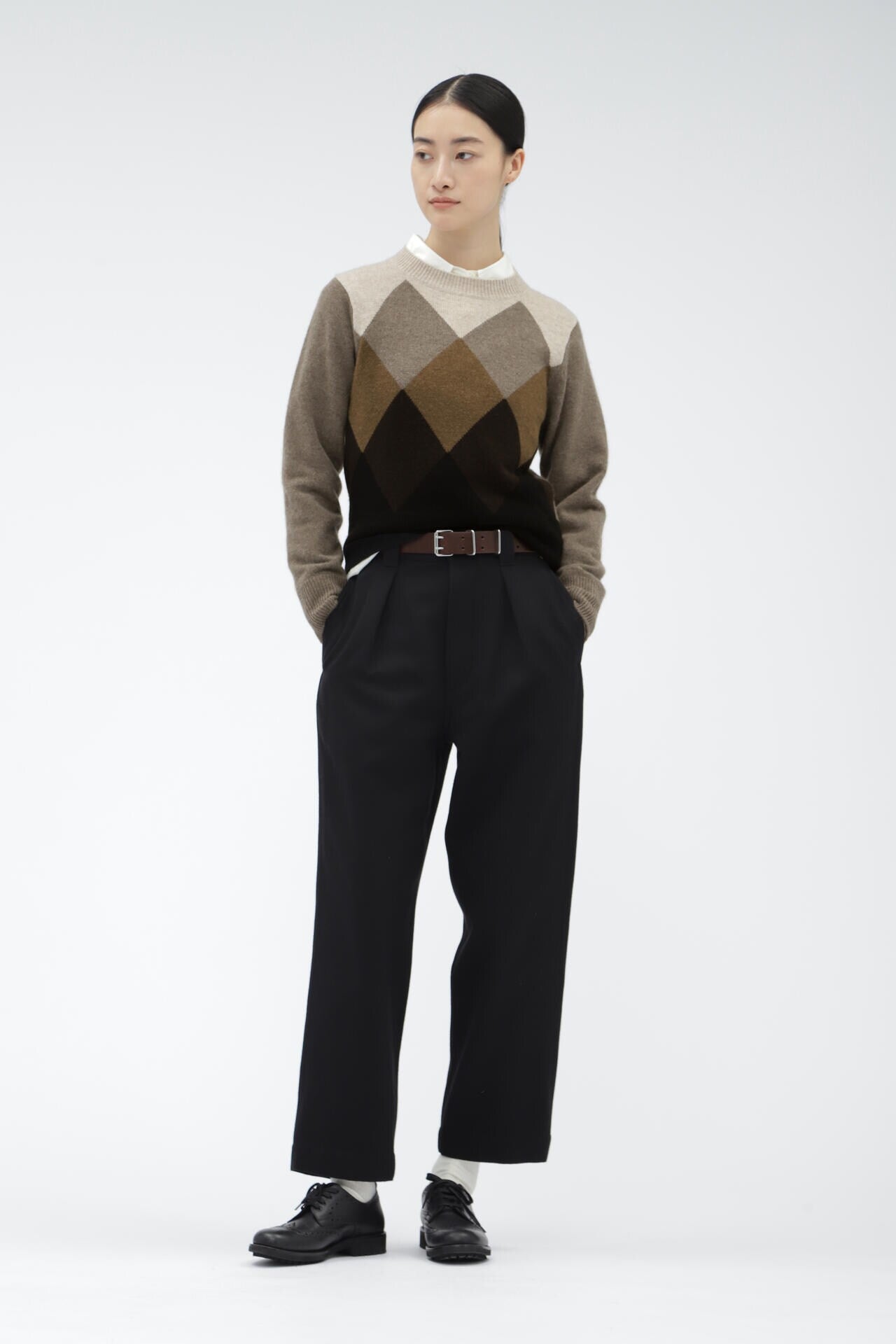 WOOL CASHMERE ARGYLE
