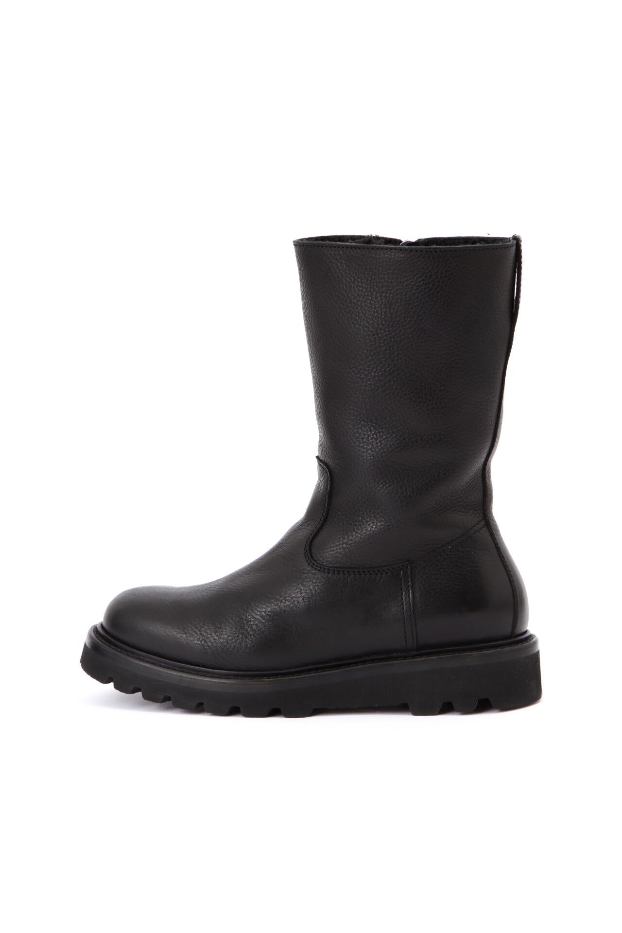 WOMEN LEATHER ZIP UP BOOTS